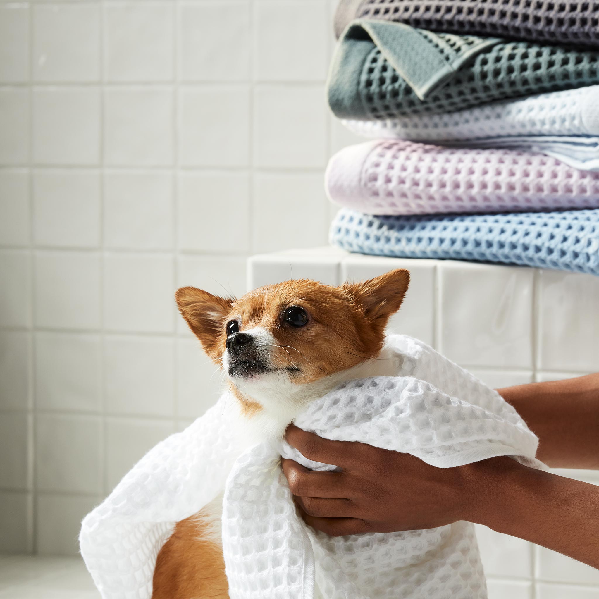 Dreamweave Waffle Bath Towels Set of 2 V4