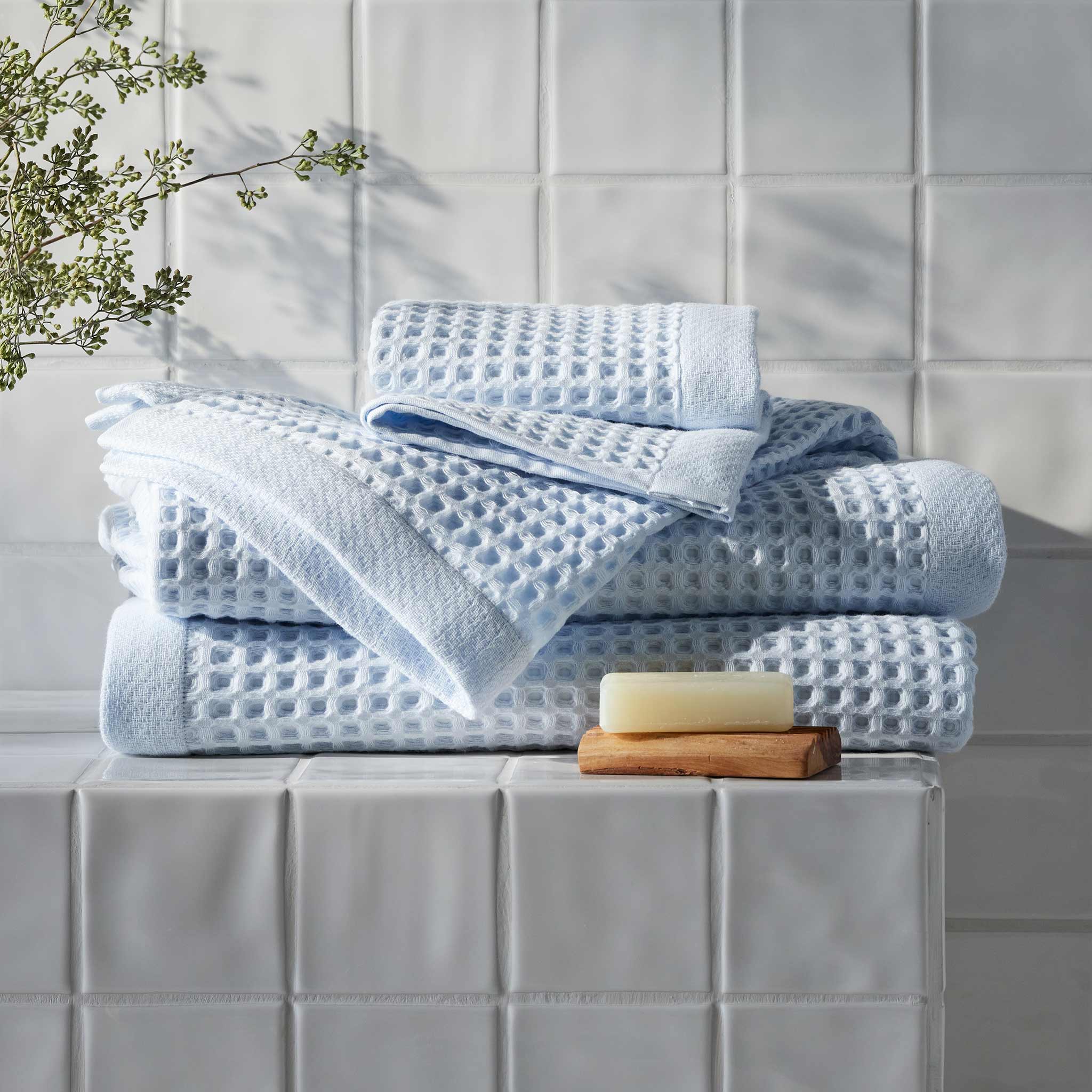 Dreamweave Waffle Bath Towels Set of 2 V4