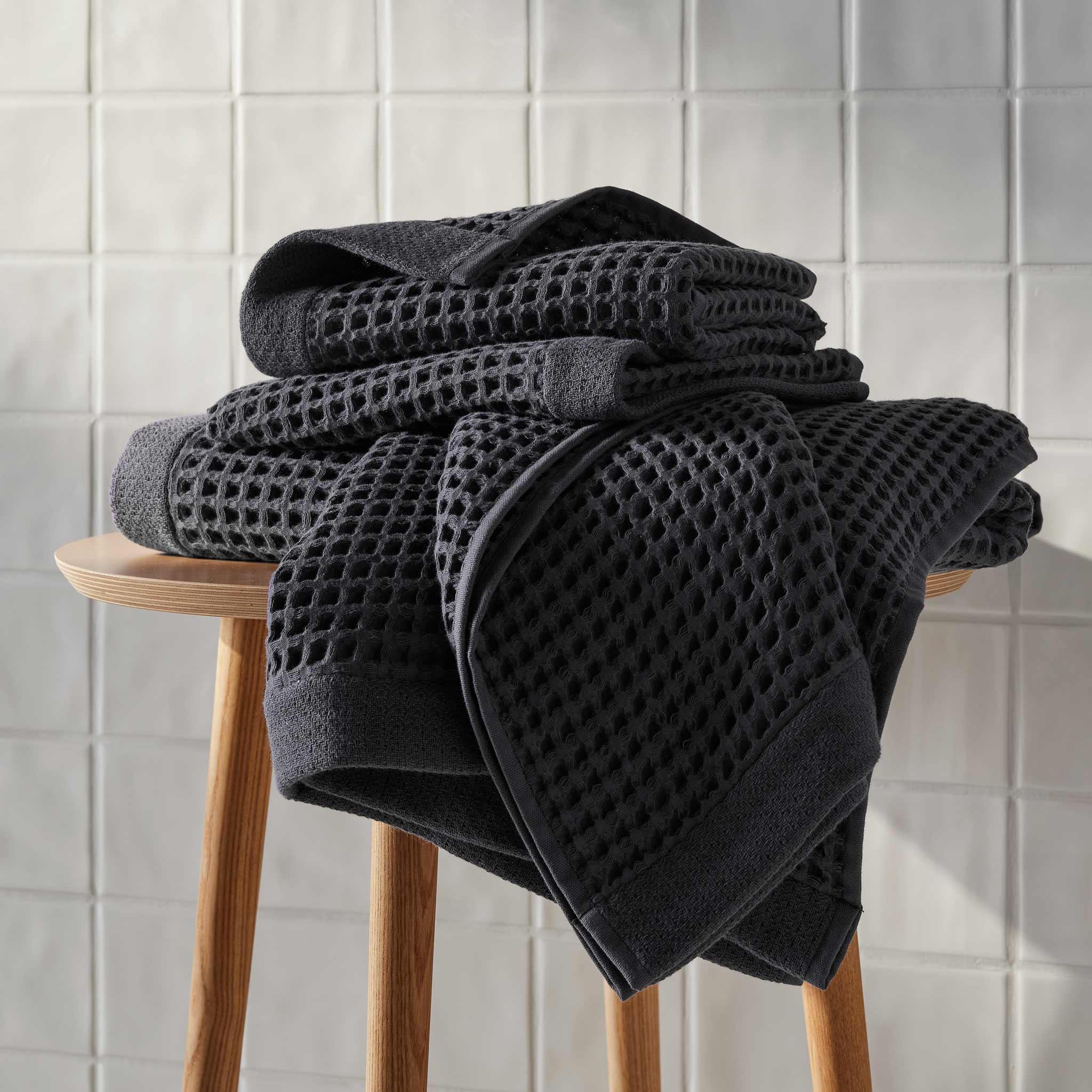 Dreamweave Waffle Bath Towels Set of 2 V4