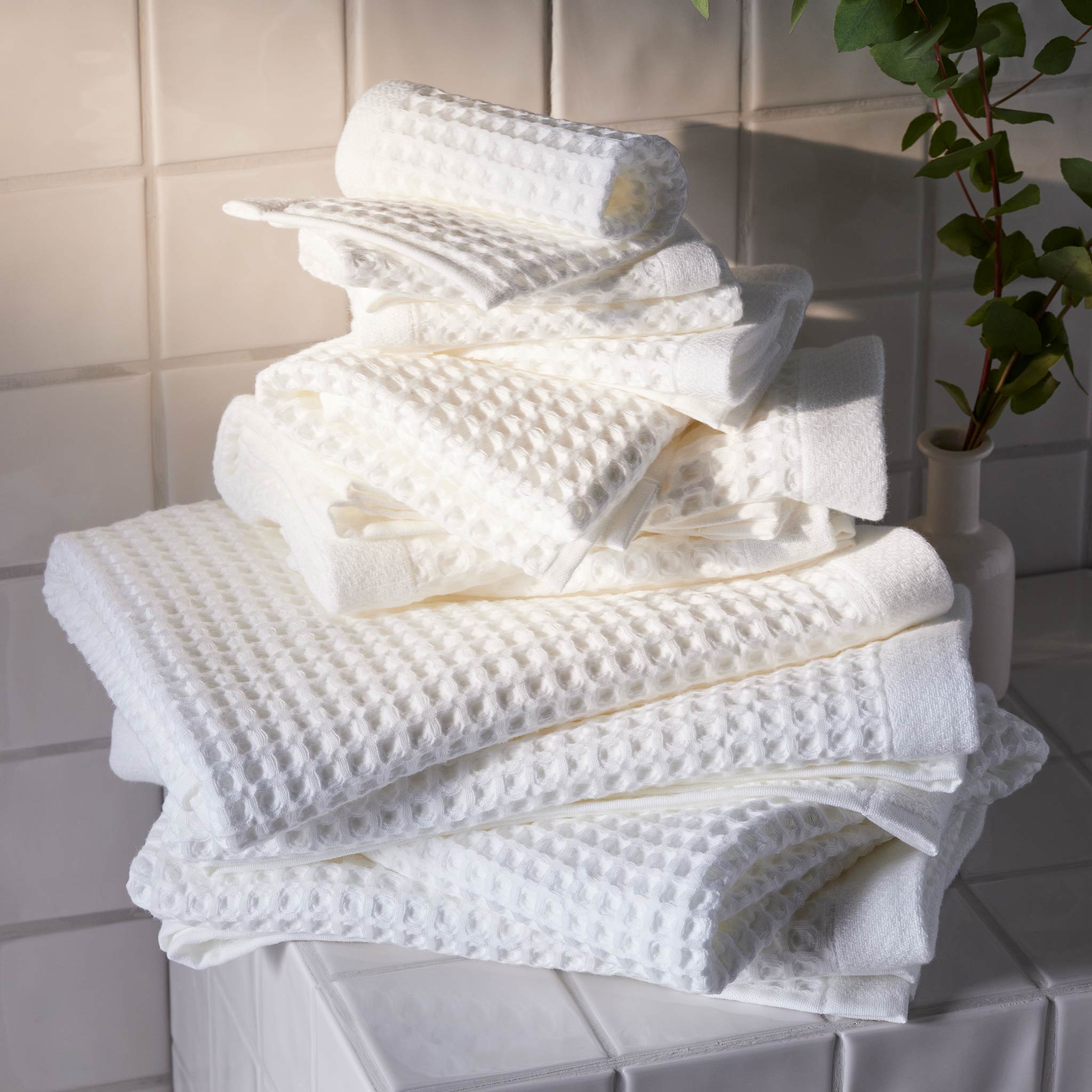 Dreamweave Waffle Bath Towels Set of 2 V4