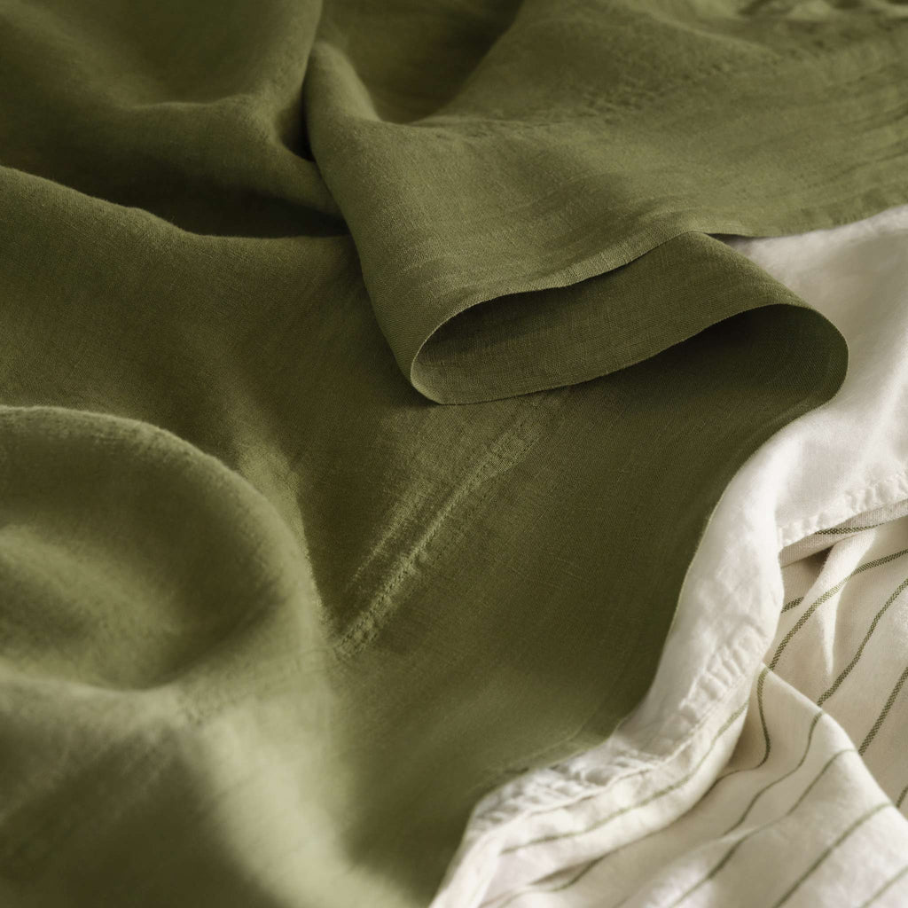 Washed European Linen Duvet Set Q0