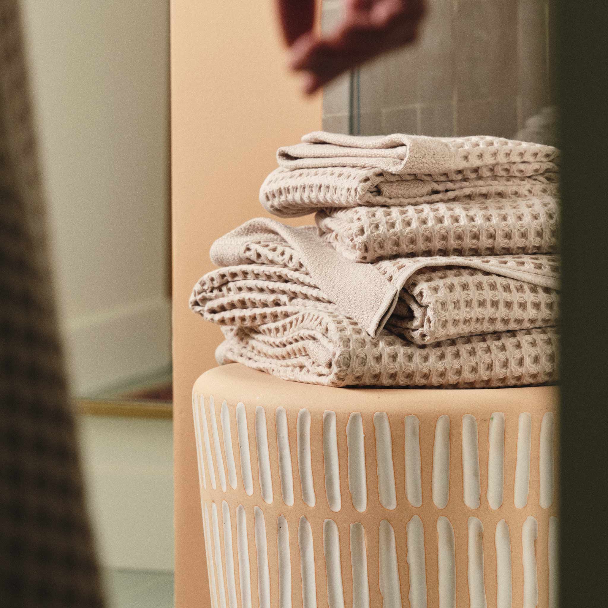 Dreamweave Waffle Bath Towels Set of 2 V4
