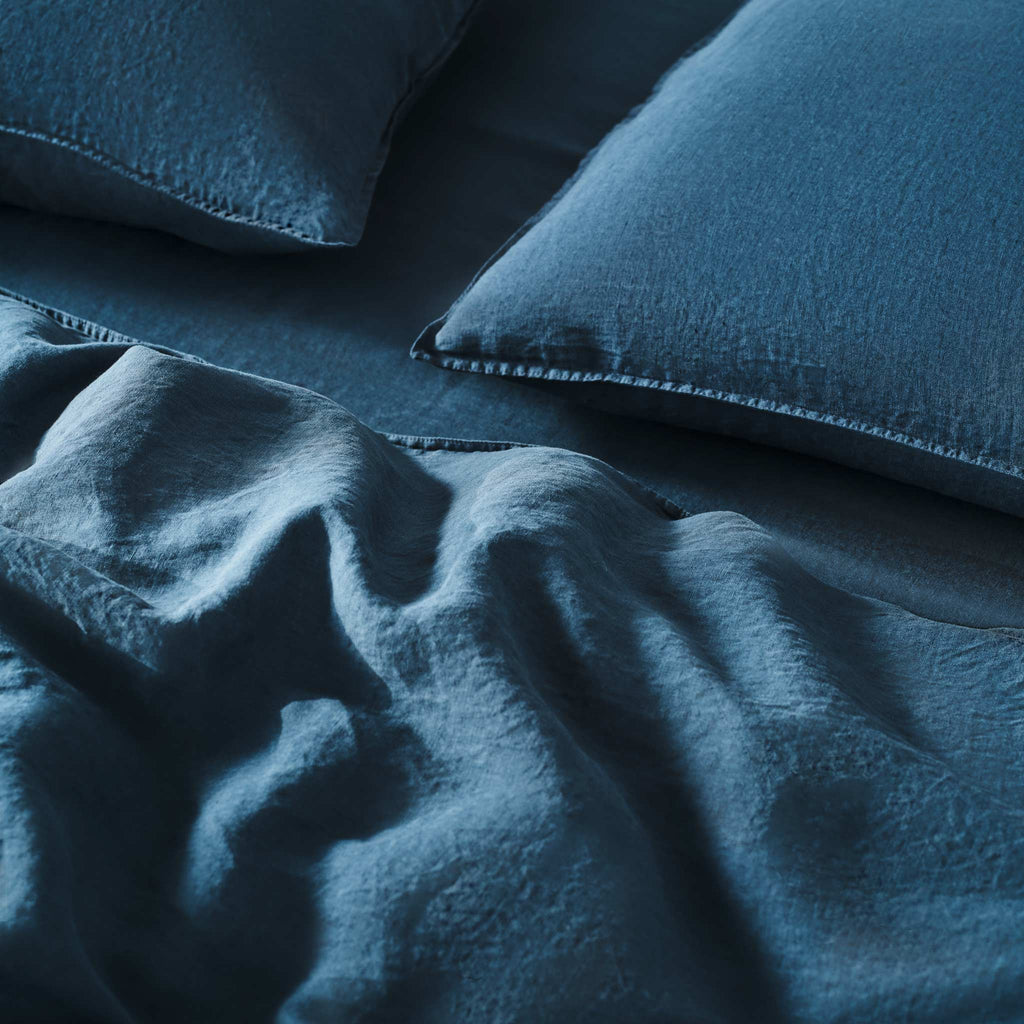 Washed European Linen Core Sheet Set P4