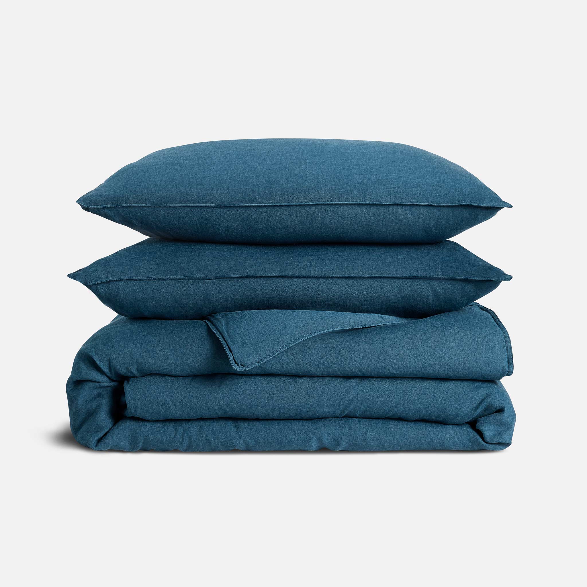 Washed European Linen Duvet Set Q0