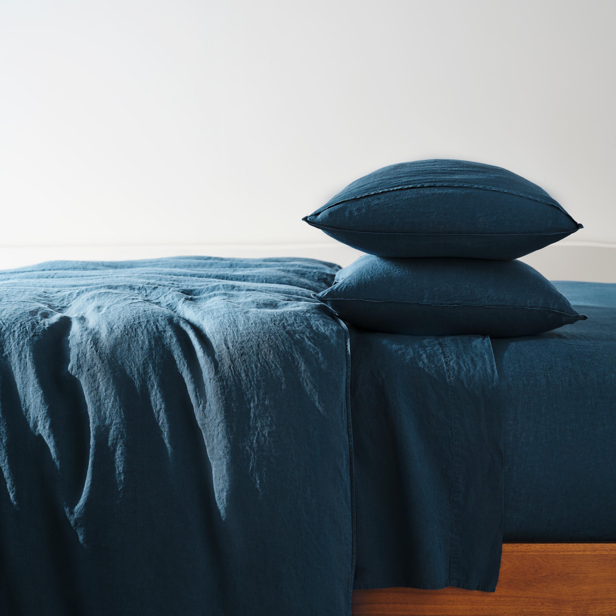 Washed European Linen Duvet Set Q0