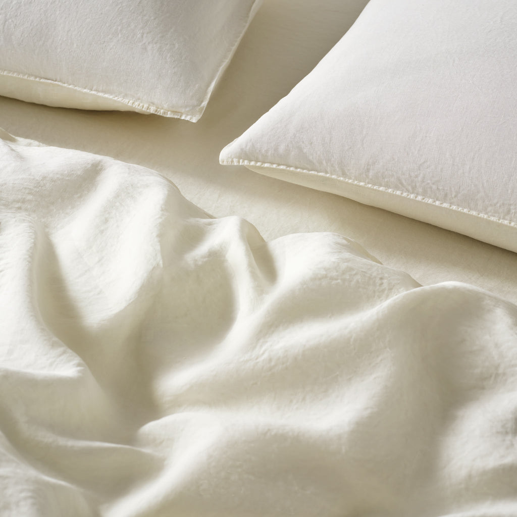 Washed European Linen Duvet Set Q0