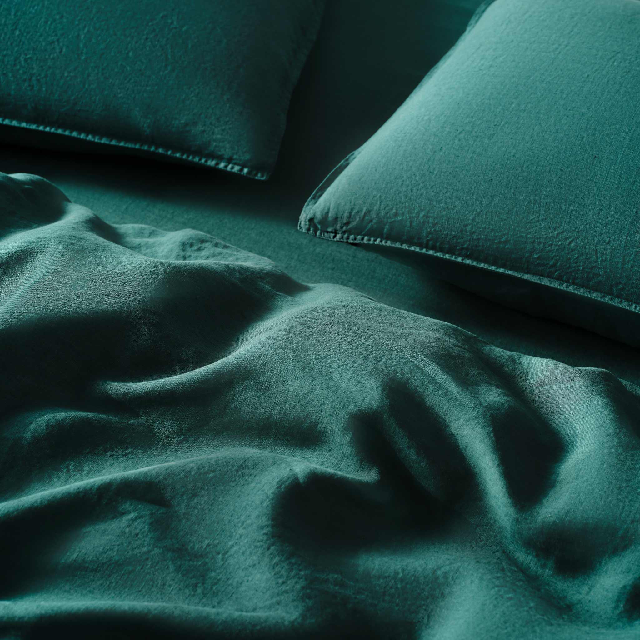 Washed European Linen Duvet Set Q0