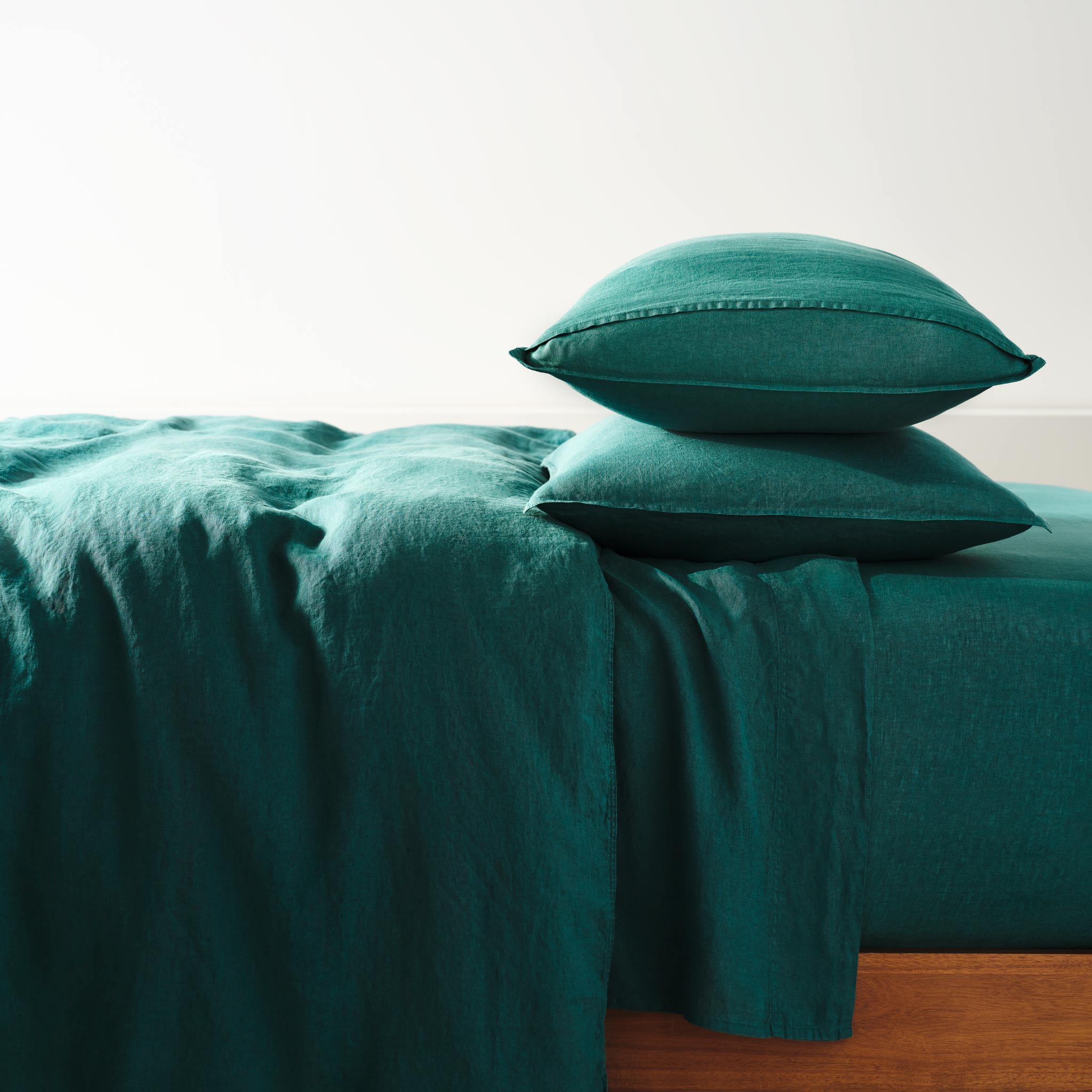 Washed European Linen Duvet Set Q0