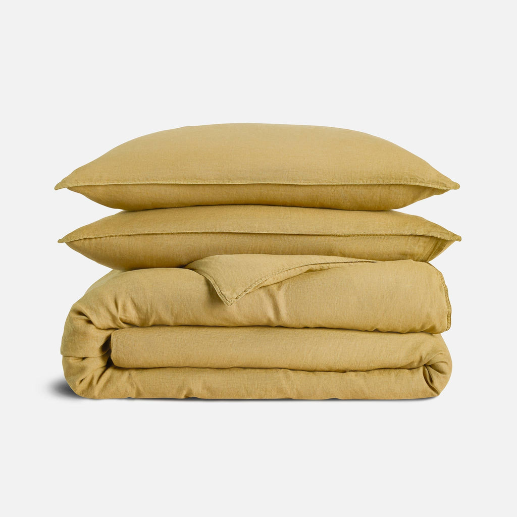 Washed European Linen Duvet Set Q0