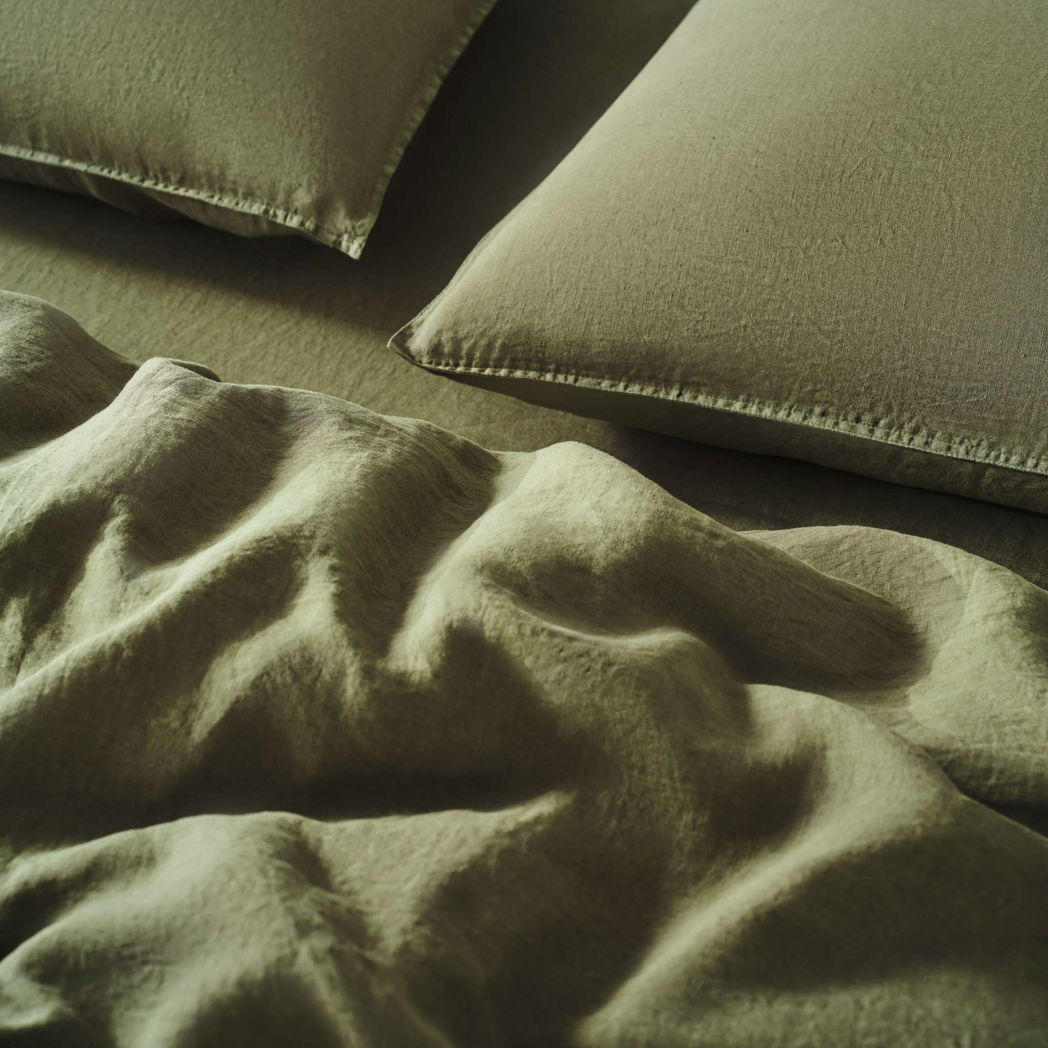 Washed European Linen Duvet Set Q0