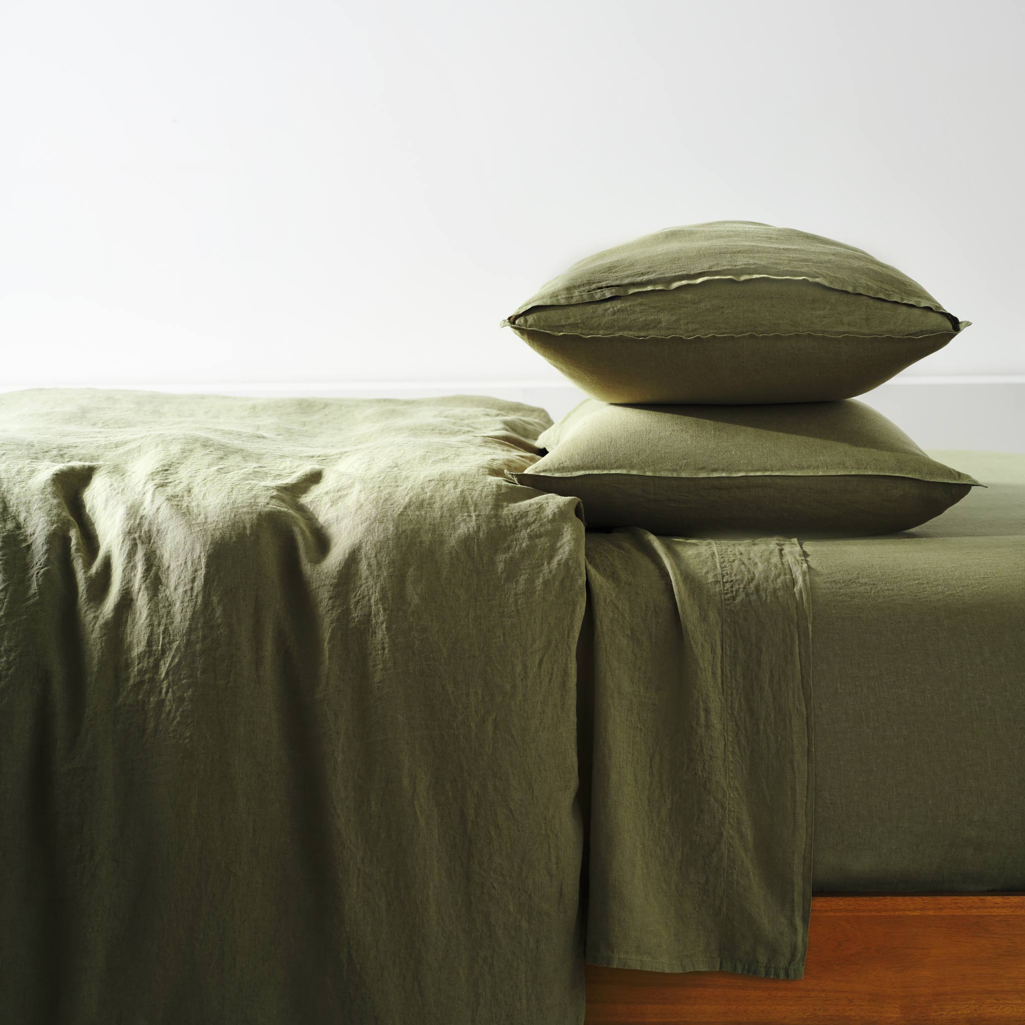 Washed European Linen Duvet Set Q0