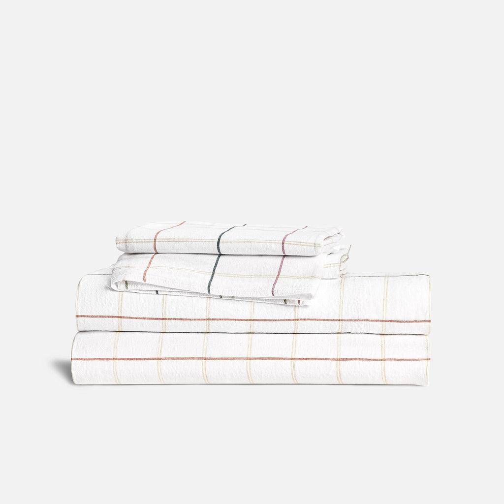 Washed European Linen Core Sheet Set P4