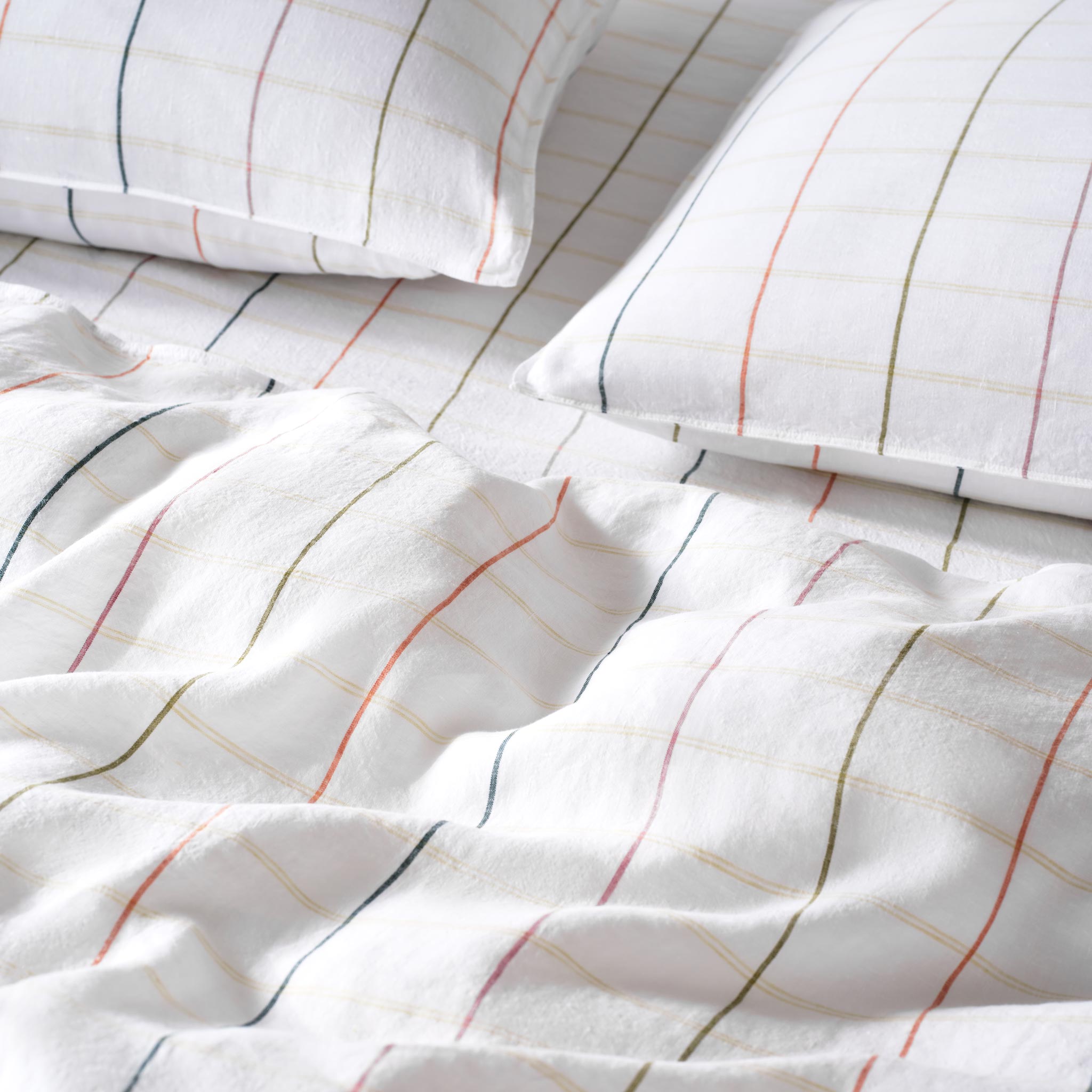 Washed European Linen Duvet Set Q0