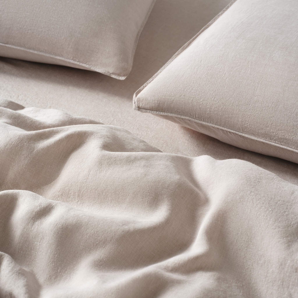 Washed European Linen Duvet Set Q0