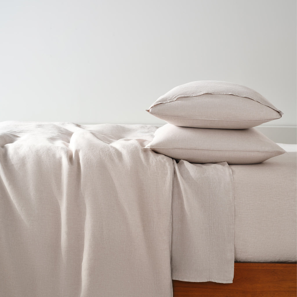 Washed European Linen Duvet Set Q0