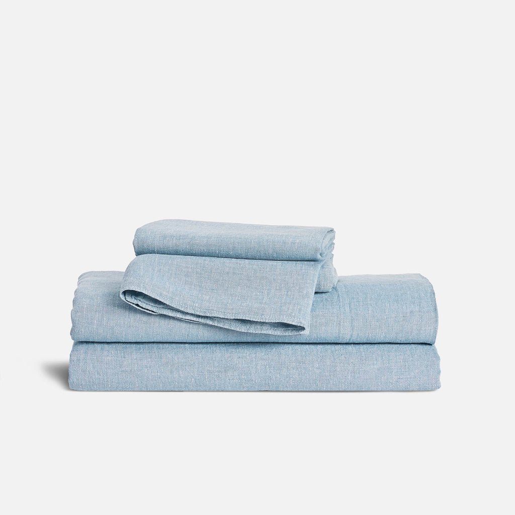 Washed European Linen Core Sheet Set P4