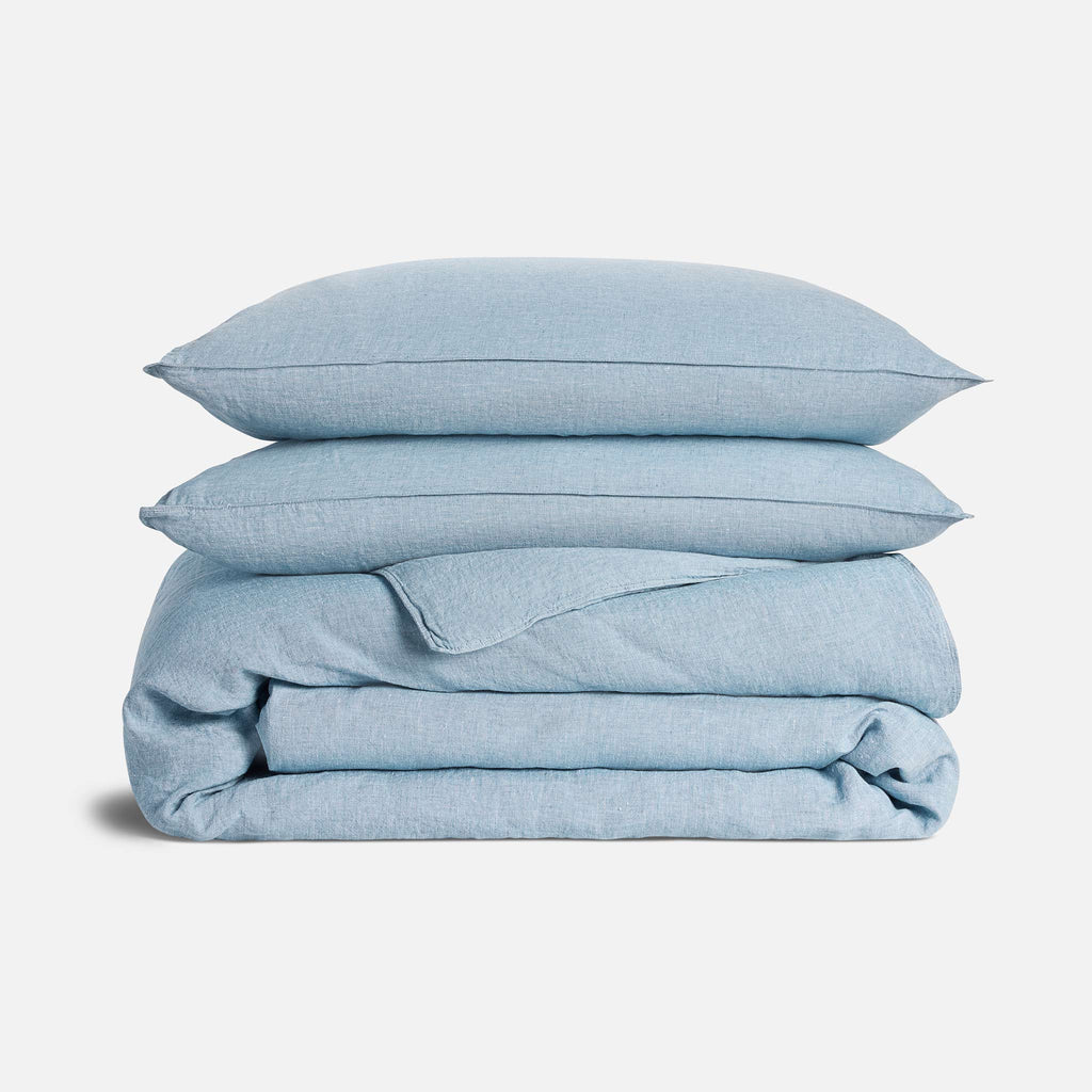 Washed European Linen Duvet Set Q0