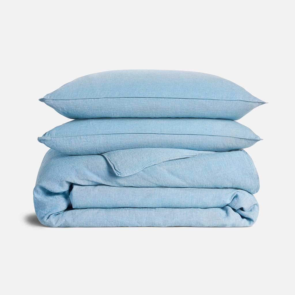 Washed European Linen Duvet Set Q0