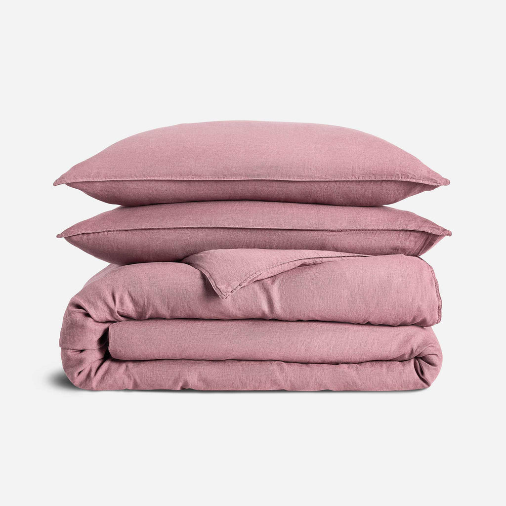 Washed European Linen Duvet Set Q0