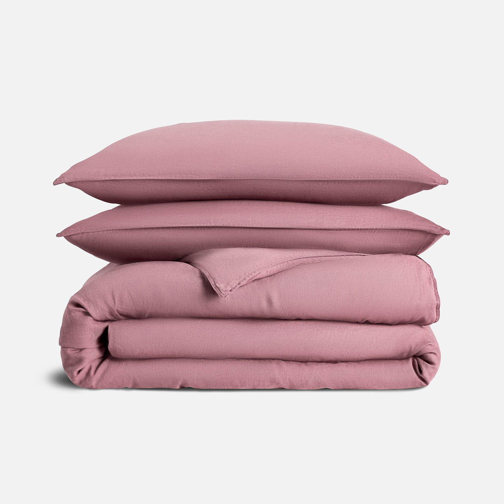 Washed European Linen Duvet Set Q0