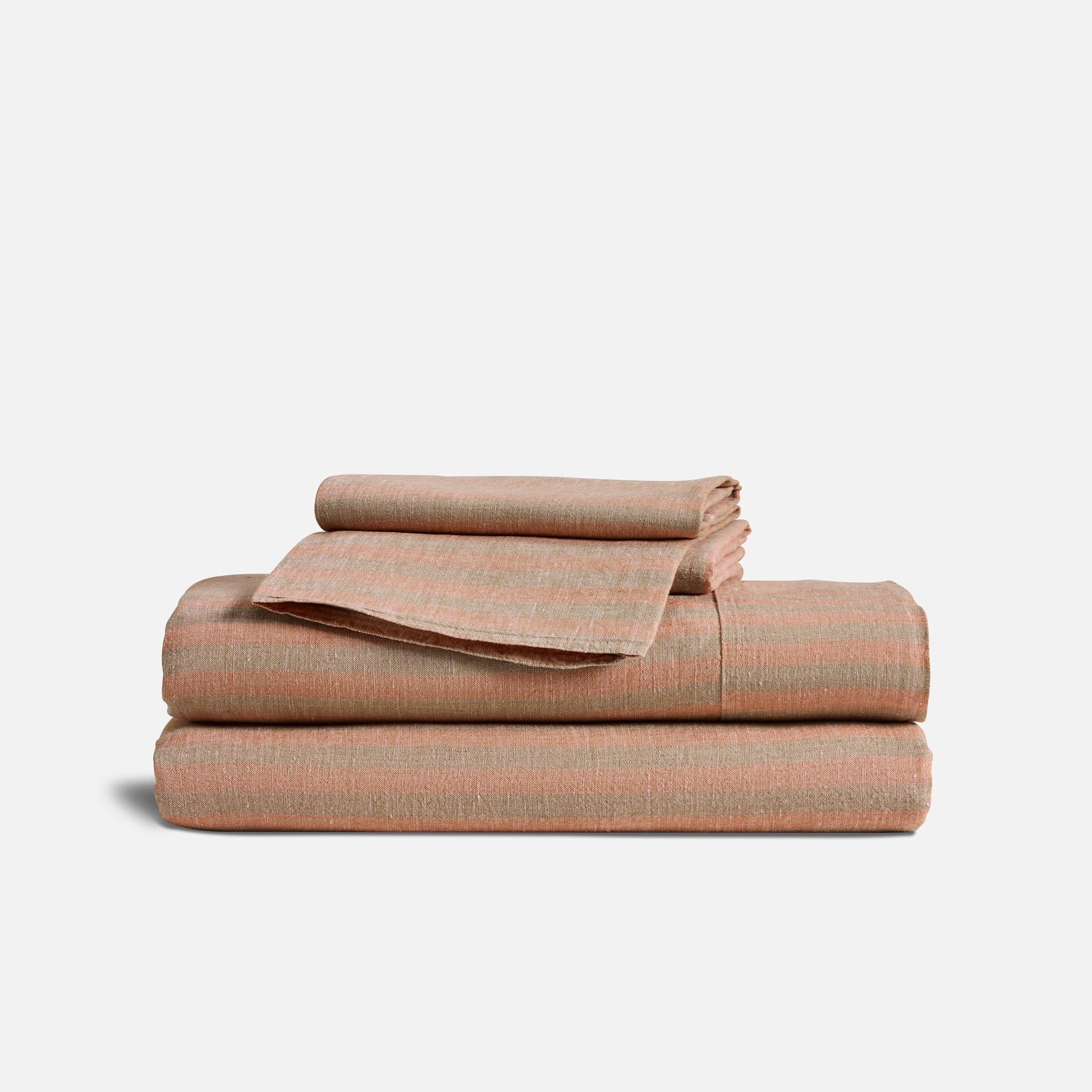 Washed European Linen Core Sheet Set P4