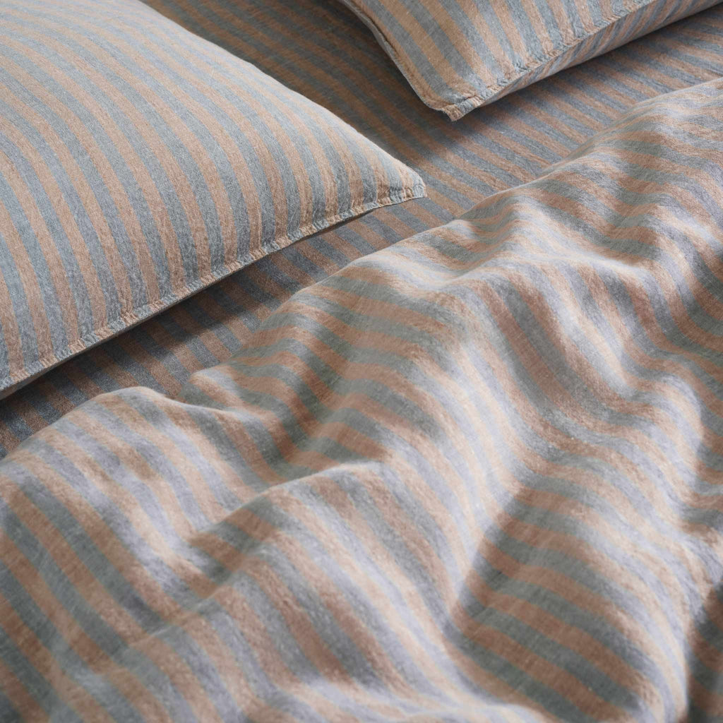 Washed European Linen Duvet Set Q0