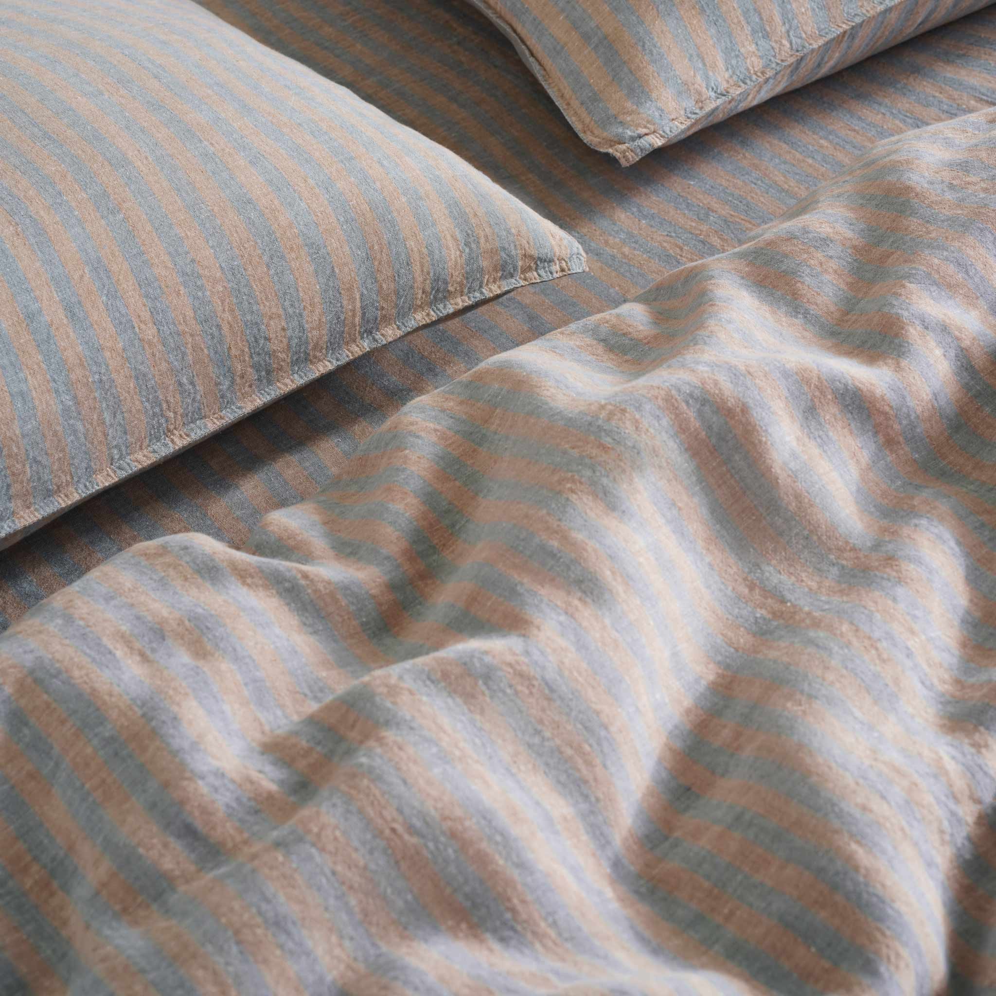 Washed European Linen Duvet Set Q0
