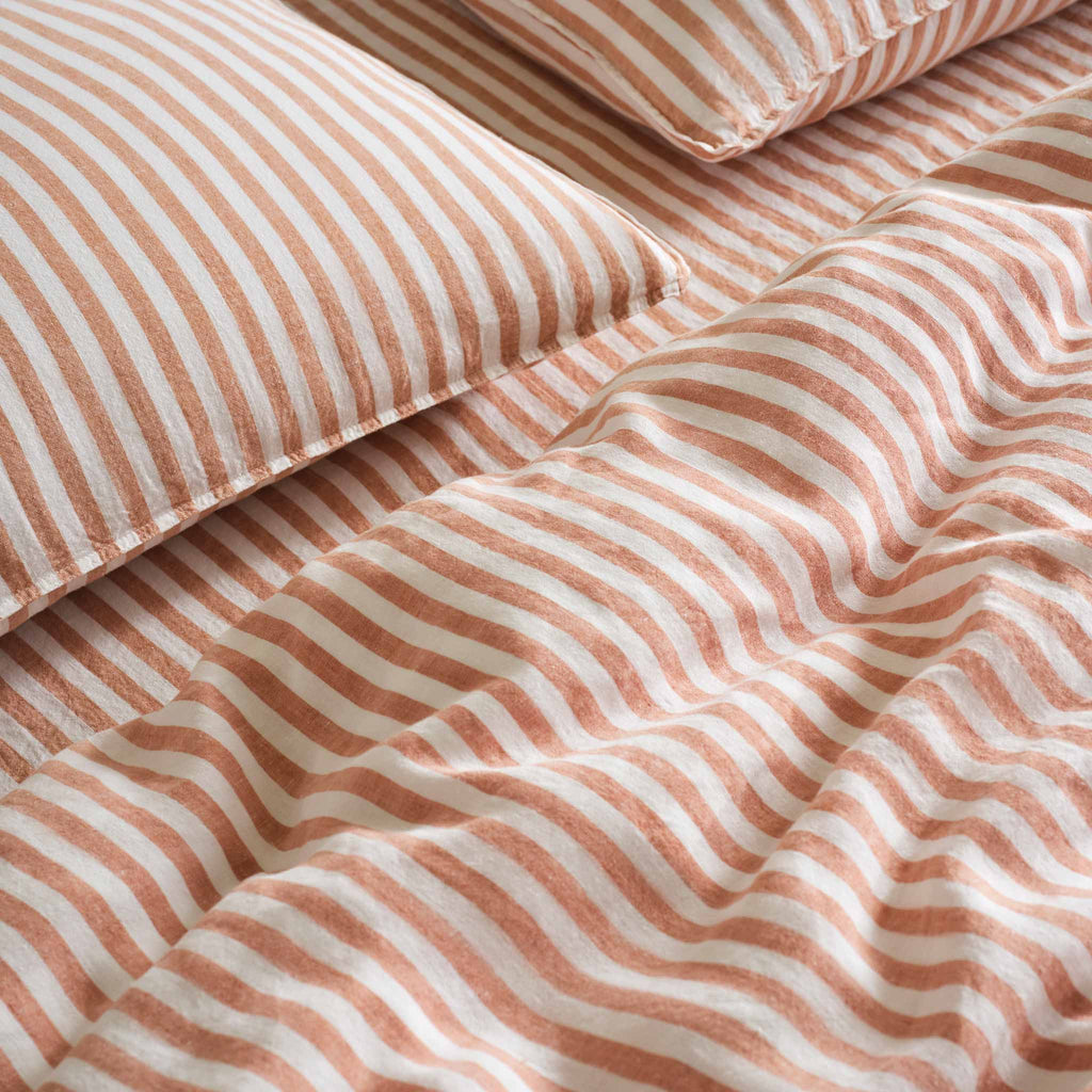 Washed European Linen Duvet Set Q0