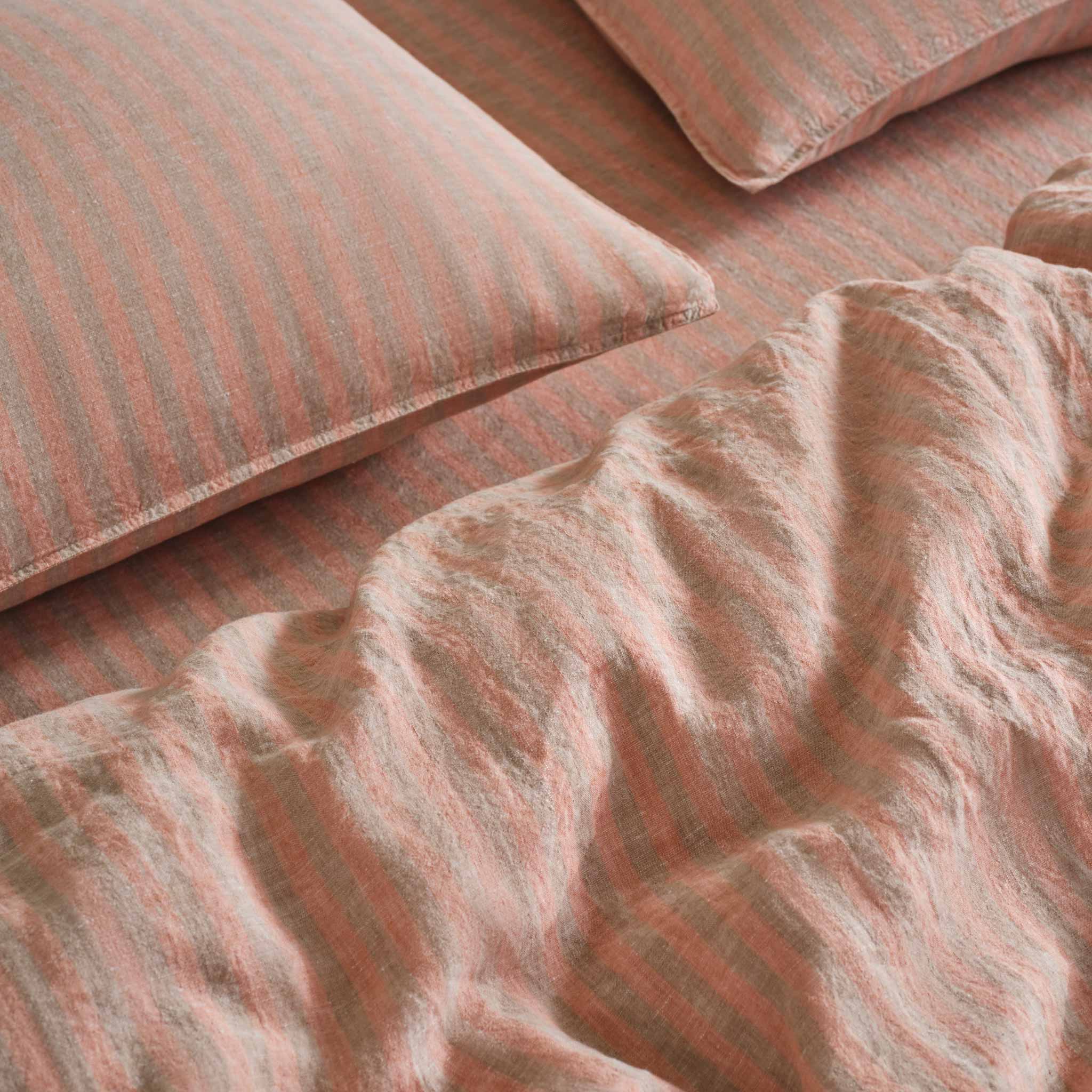 Washed European Linen Duvet Set Q0