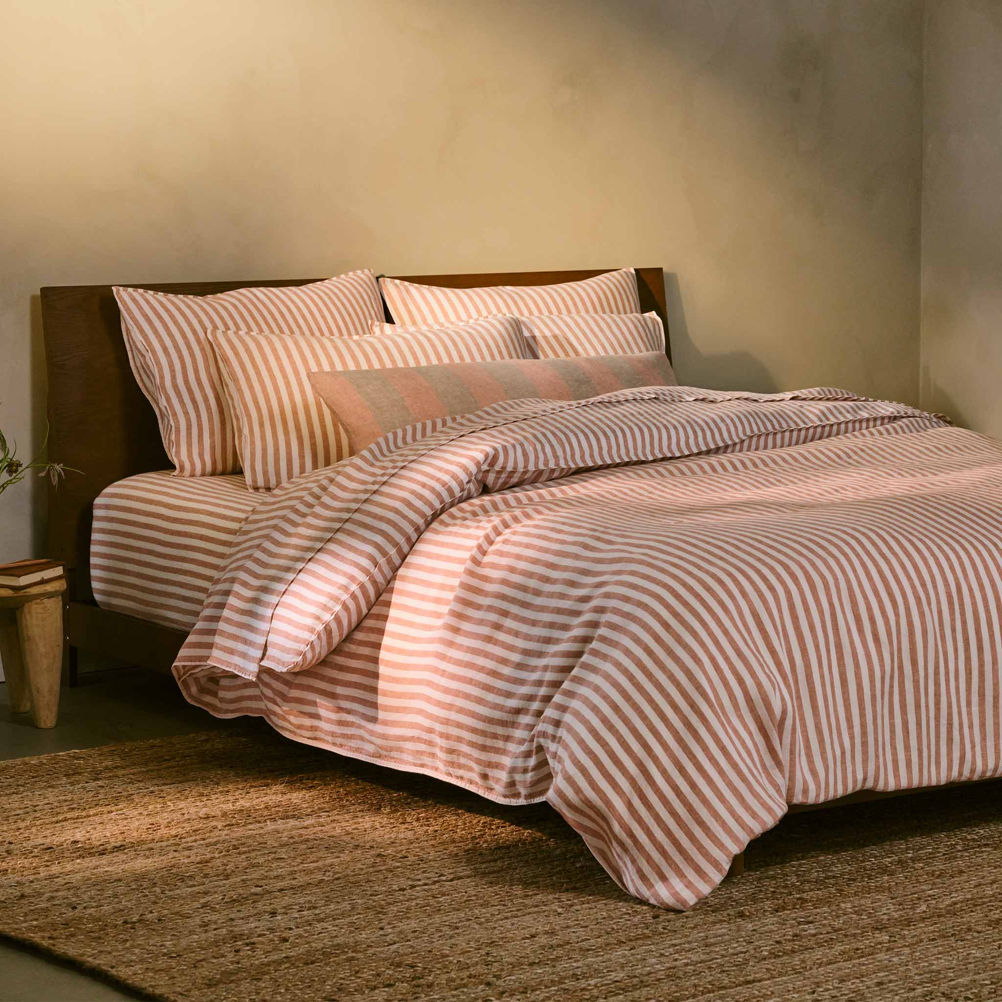 Washed European Linen Core Sheet Set P4
