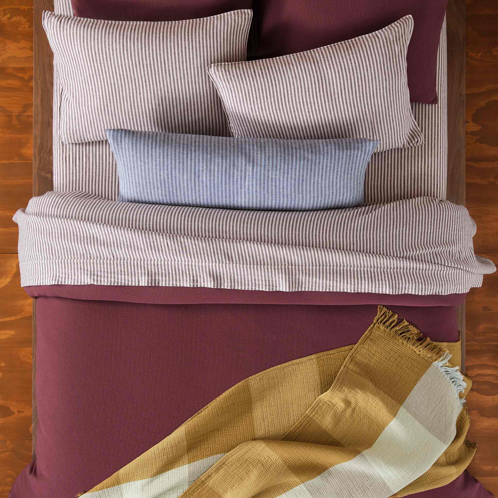 Washed European Linen Core Sheet Set P4
