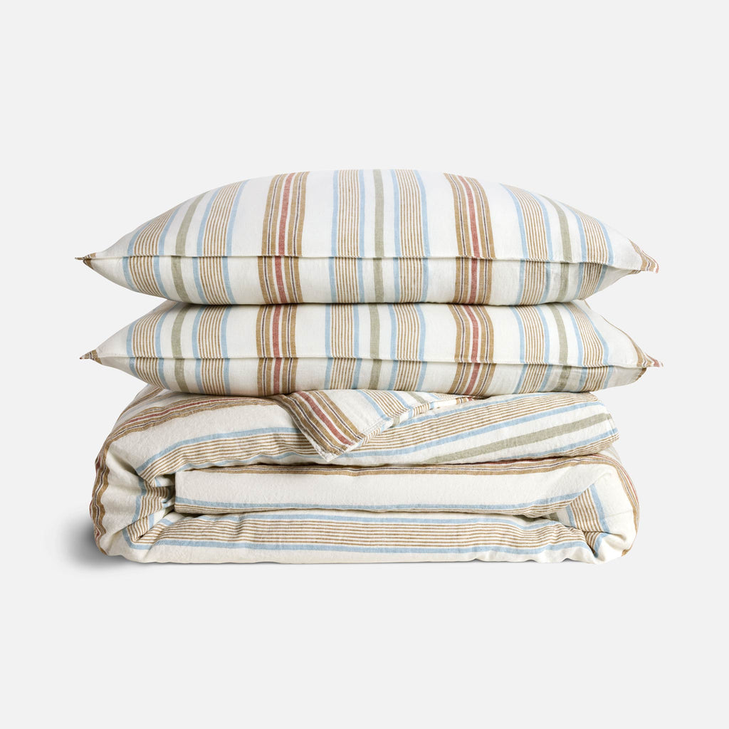 Washed European Linen Duvet Set Q0