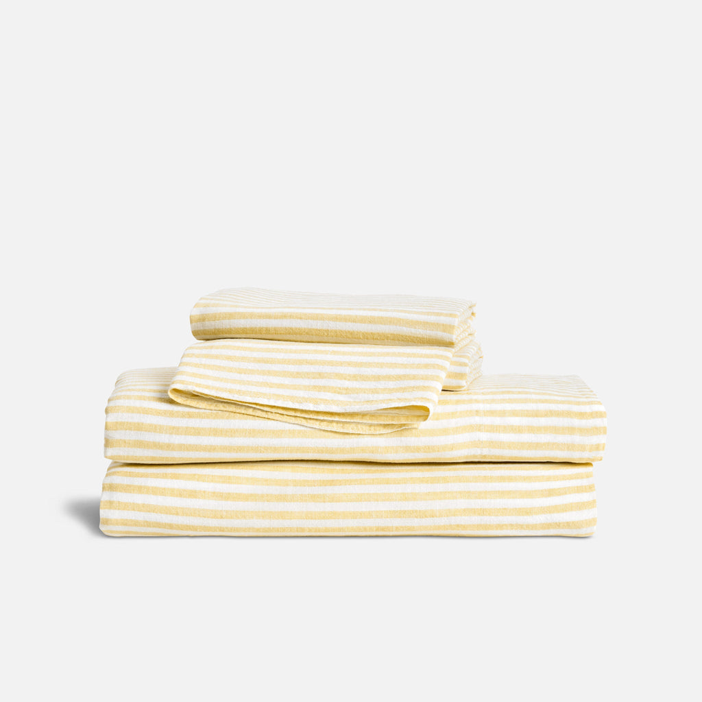 Washed European Linen Core Sheet Set P4