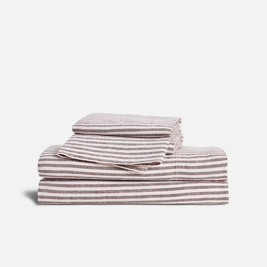 Washed European Linen Core Sheet Set P4