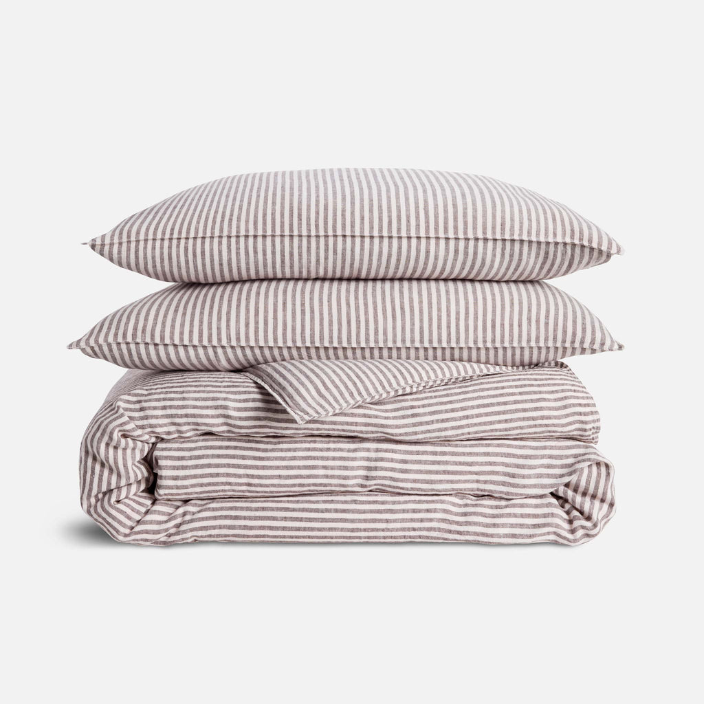 Washed European Linen Duvet Set Q0