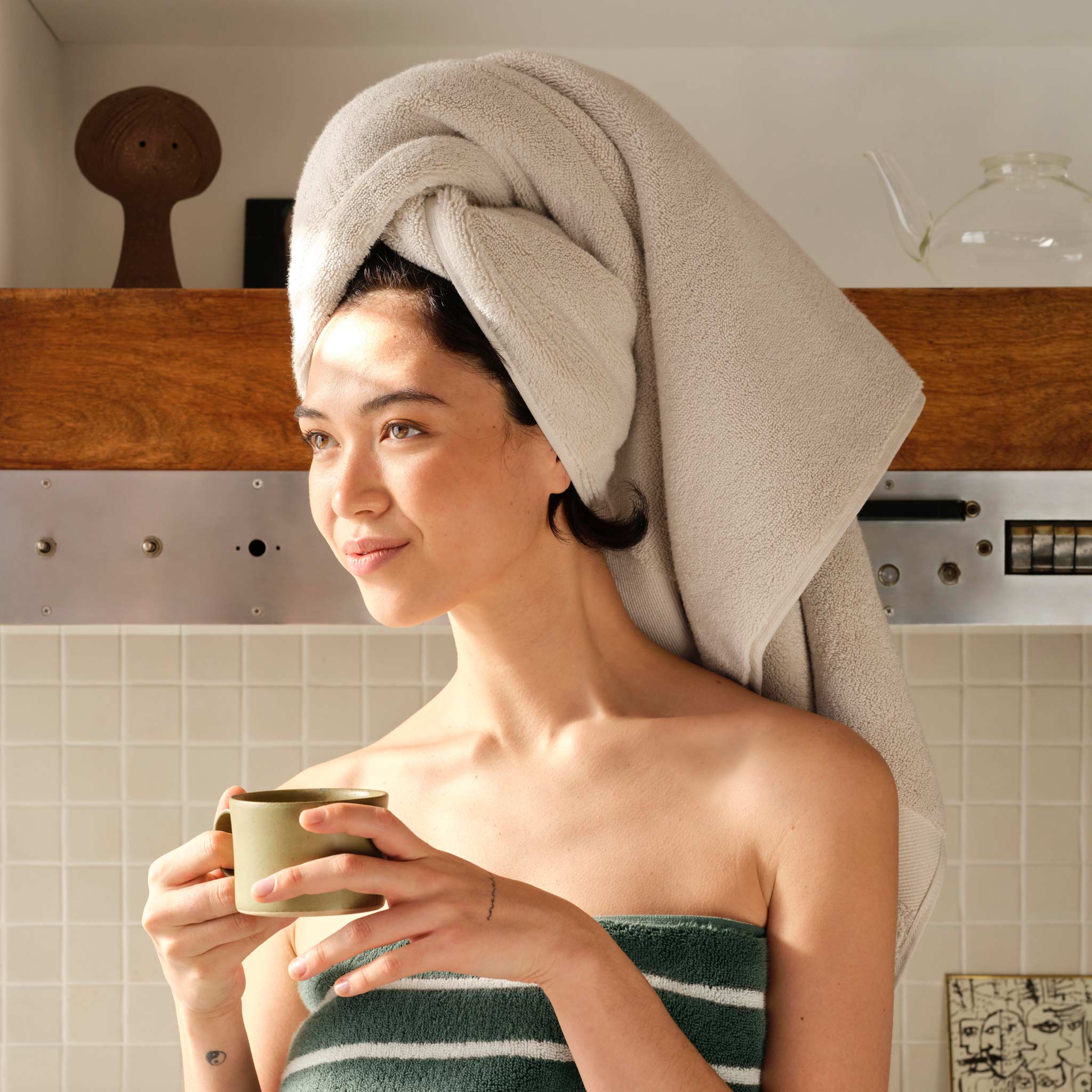Super-Plush Set of 4 Bath Towel Bundle L9