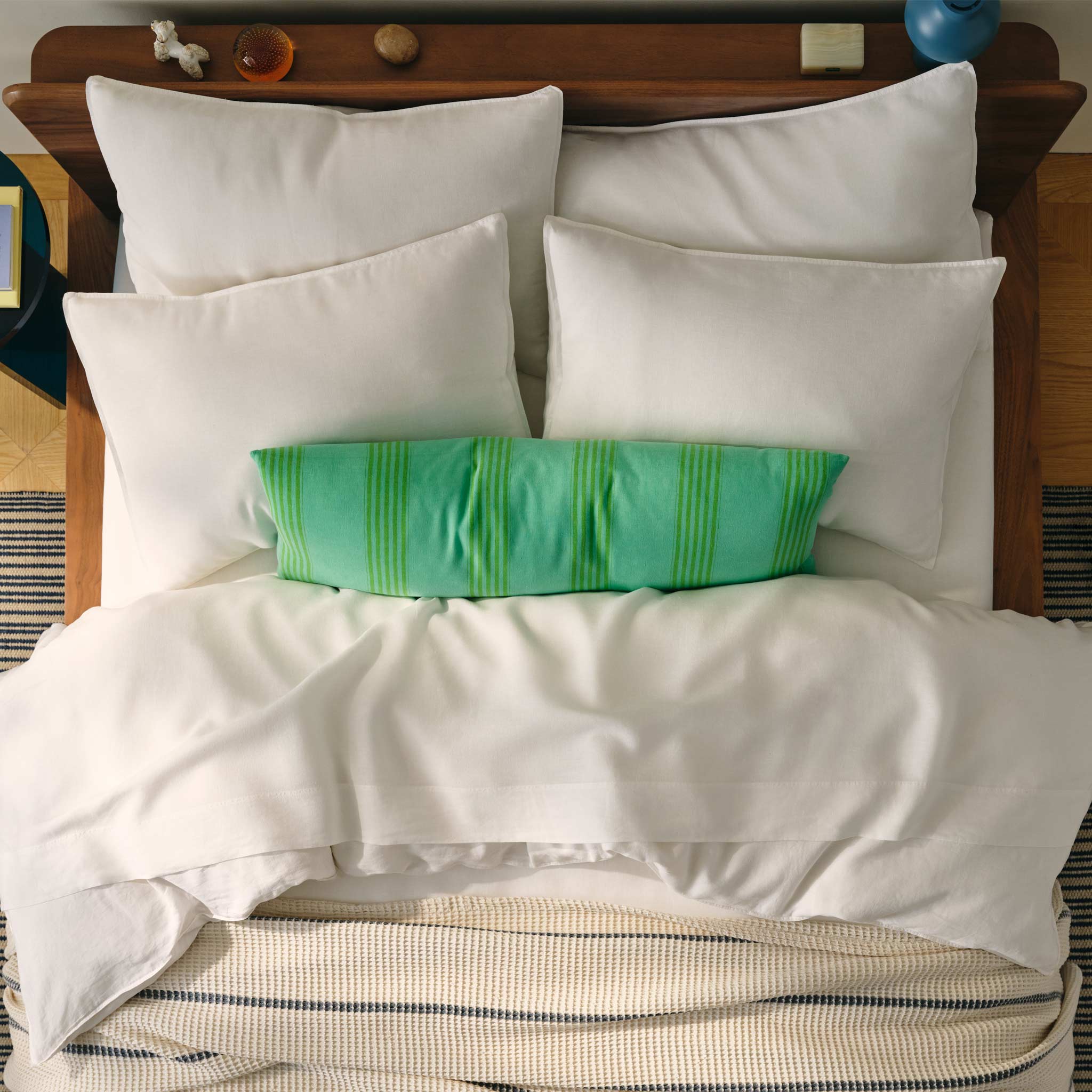 Washed European Linen Core Sheet Set P4