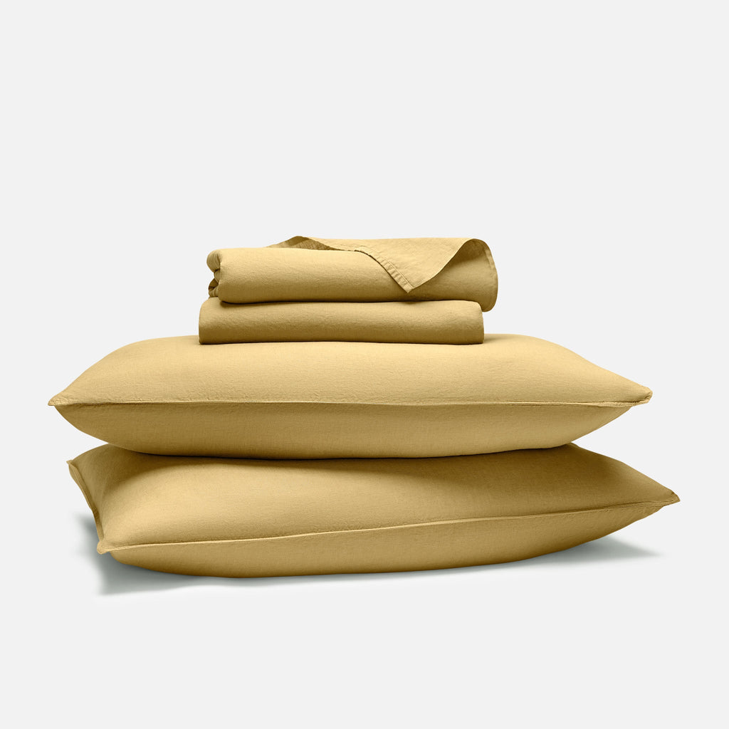 Washed European Linen Core Sheet Set P4