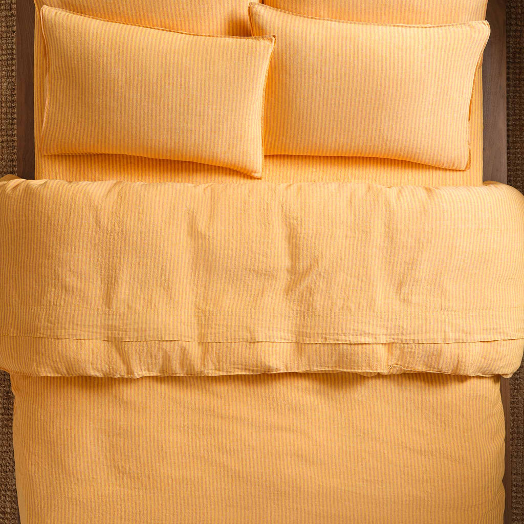 Washed European Linen Duvet Set Q0