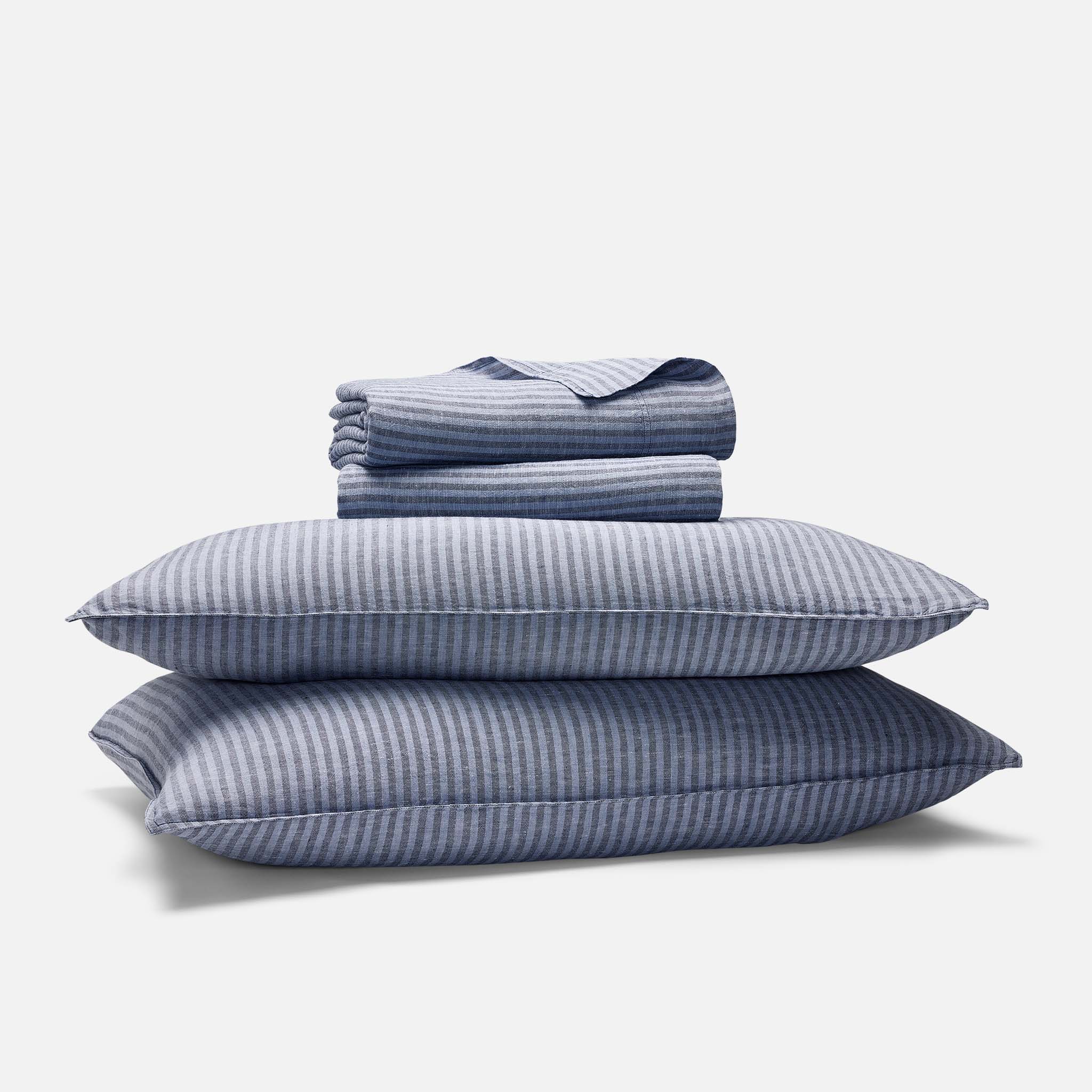 Washed European Linen Core Sheet Set P4