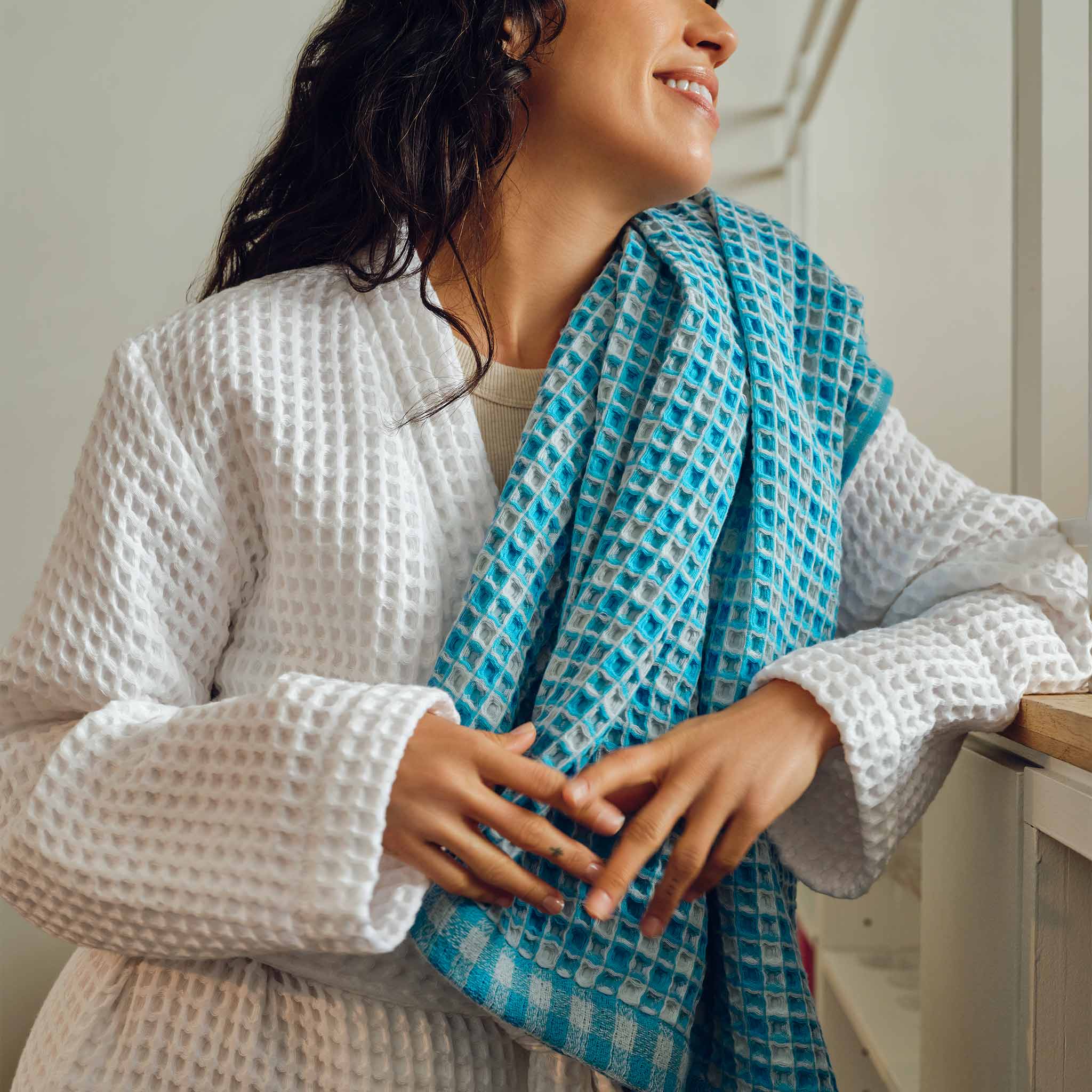 Dreamweave Waffle Bath Towels Set of 2 V4