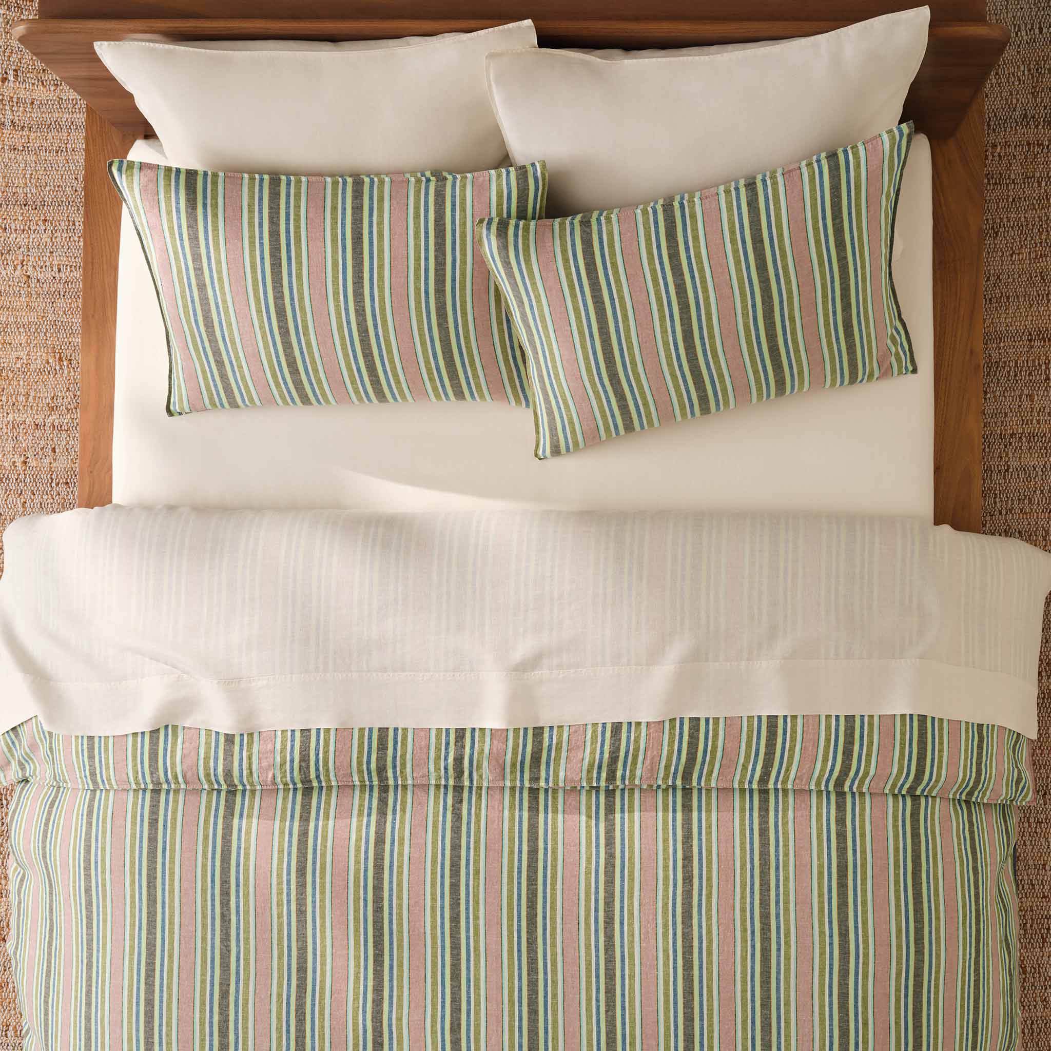 Washed European Linen Duvet Set Q0