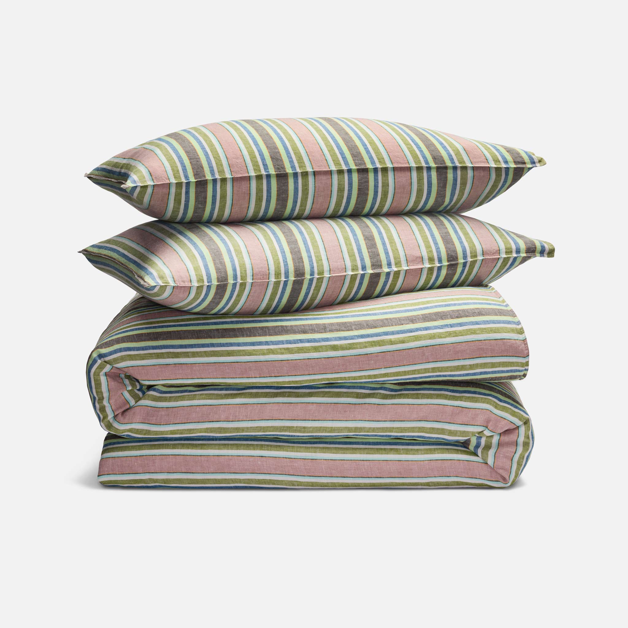 Washed European Linen Duvet Set Q0
