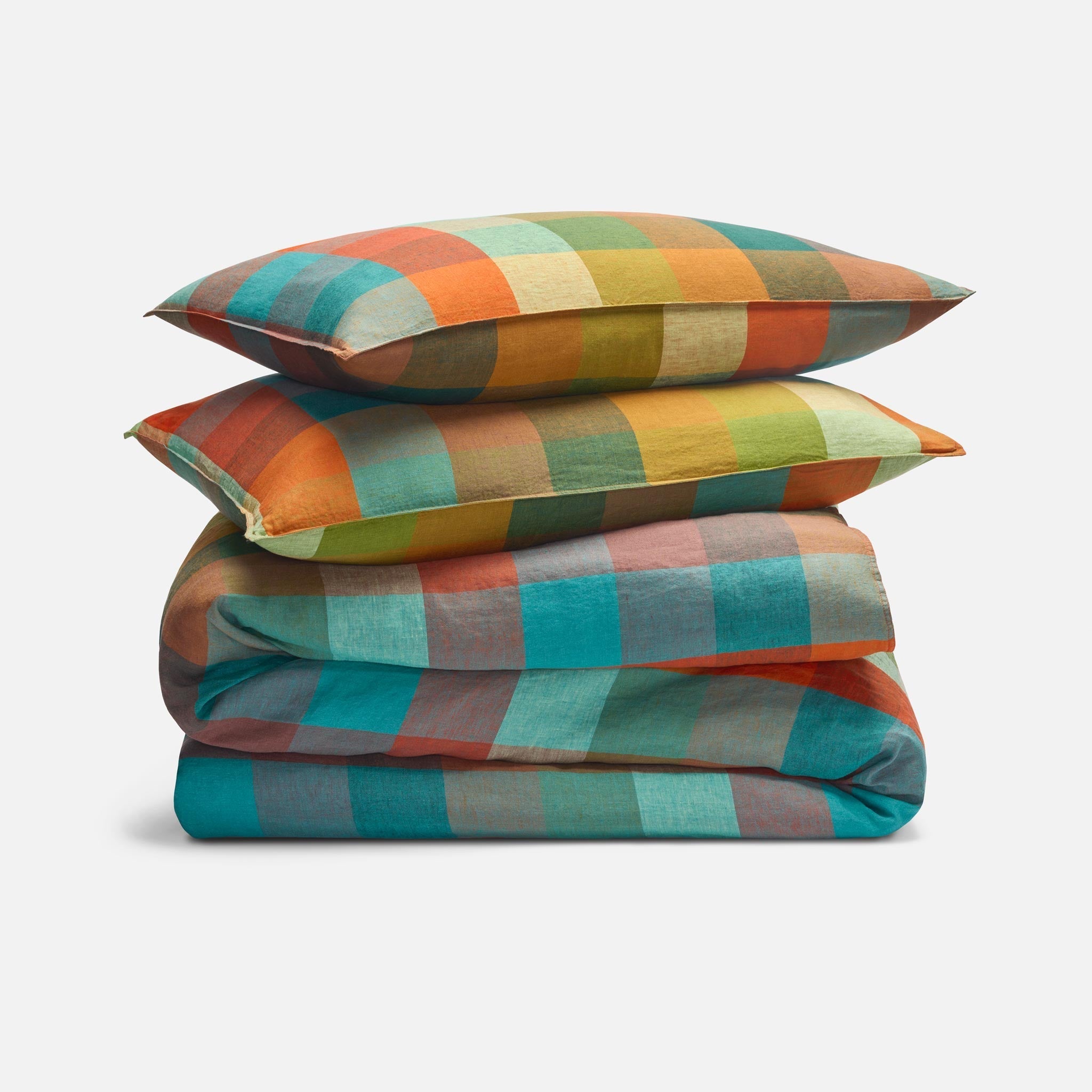 Washed European Linen Duvet Set Q0