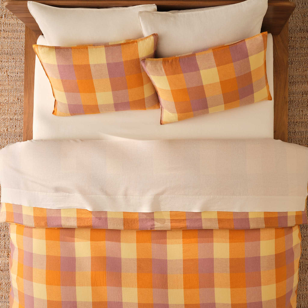 Washed European Linen Duvet Set Q0