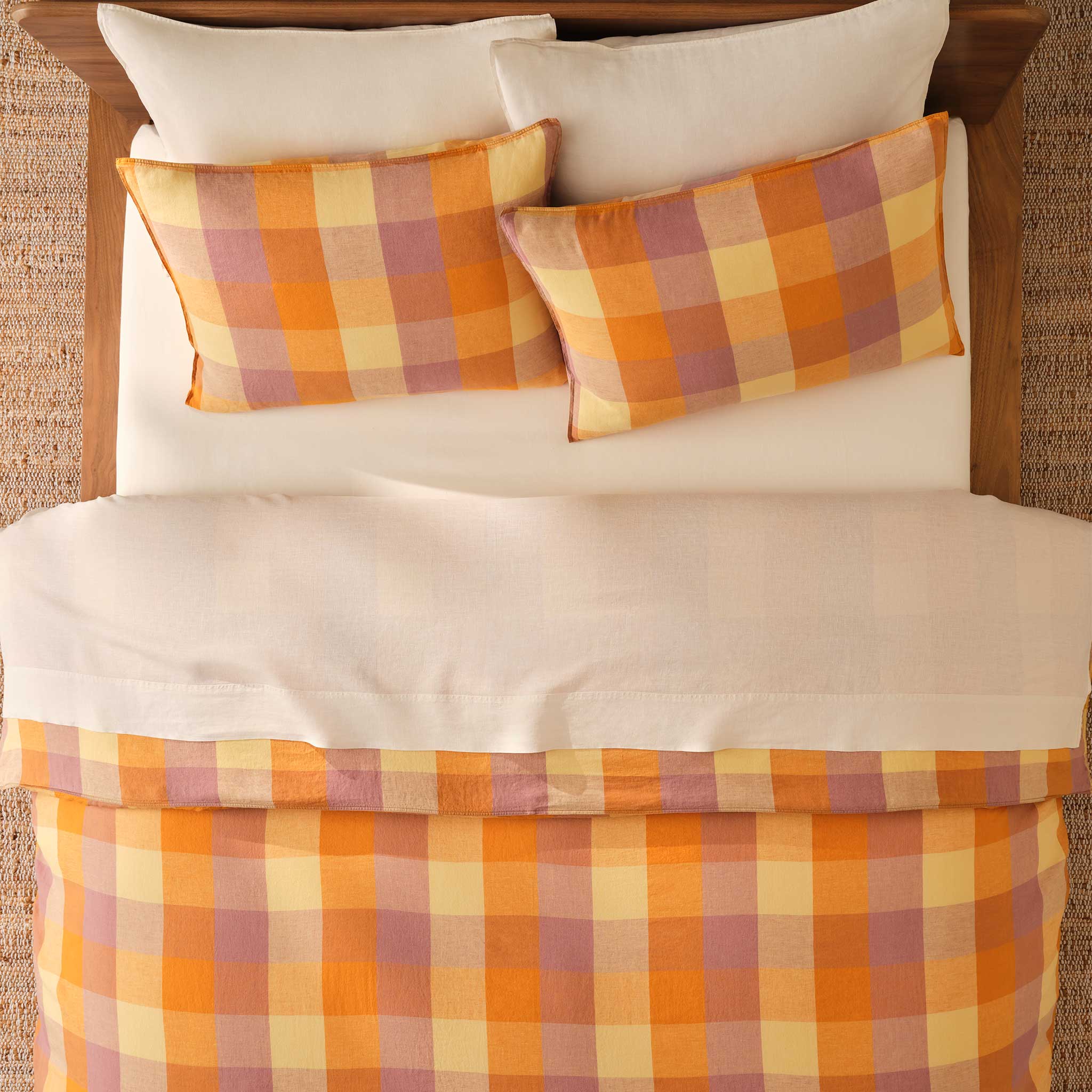 Washed European Linen Duvet Set Q0