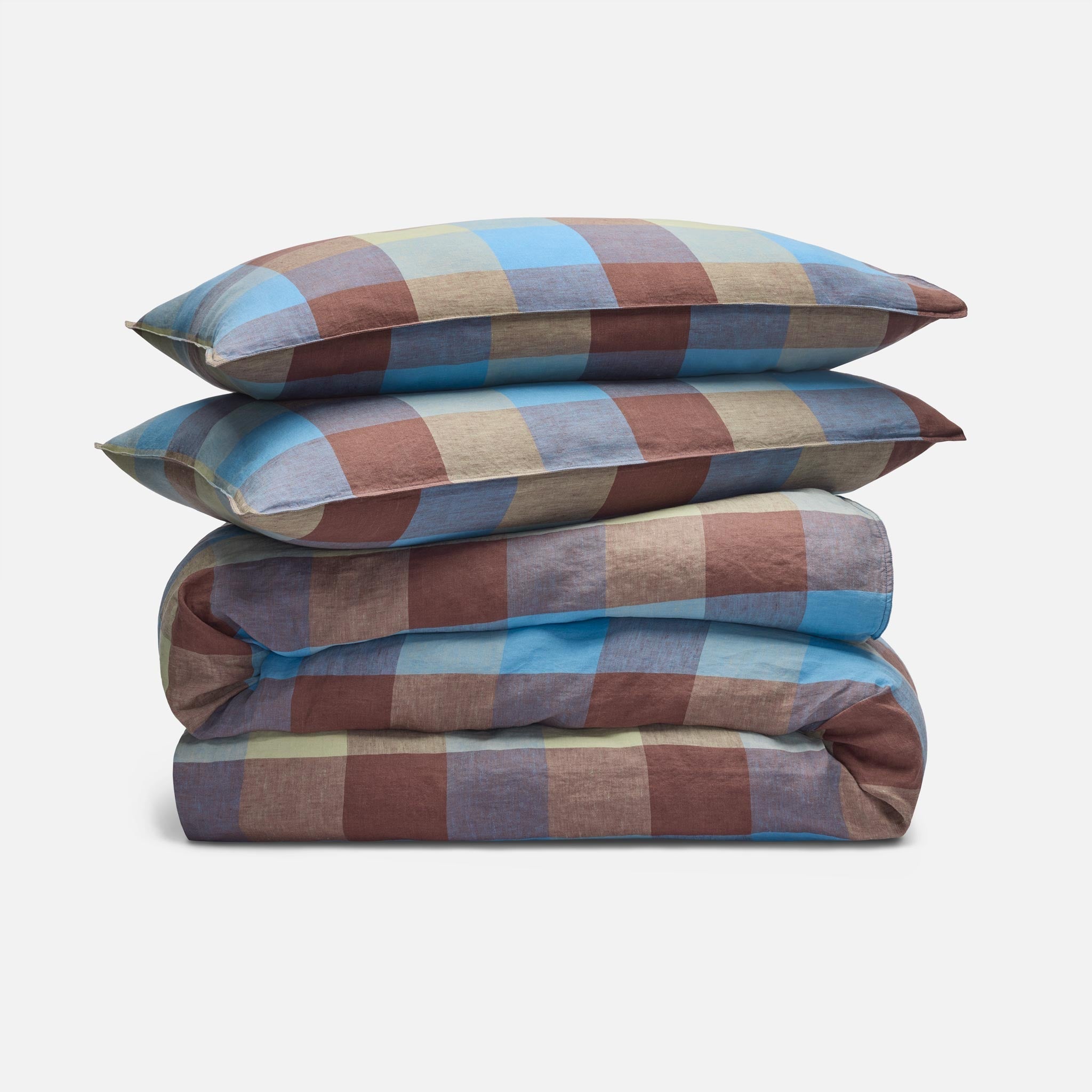 Washed European Linen Duvet Set Q0