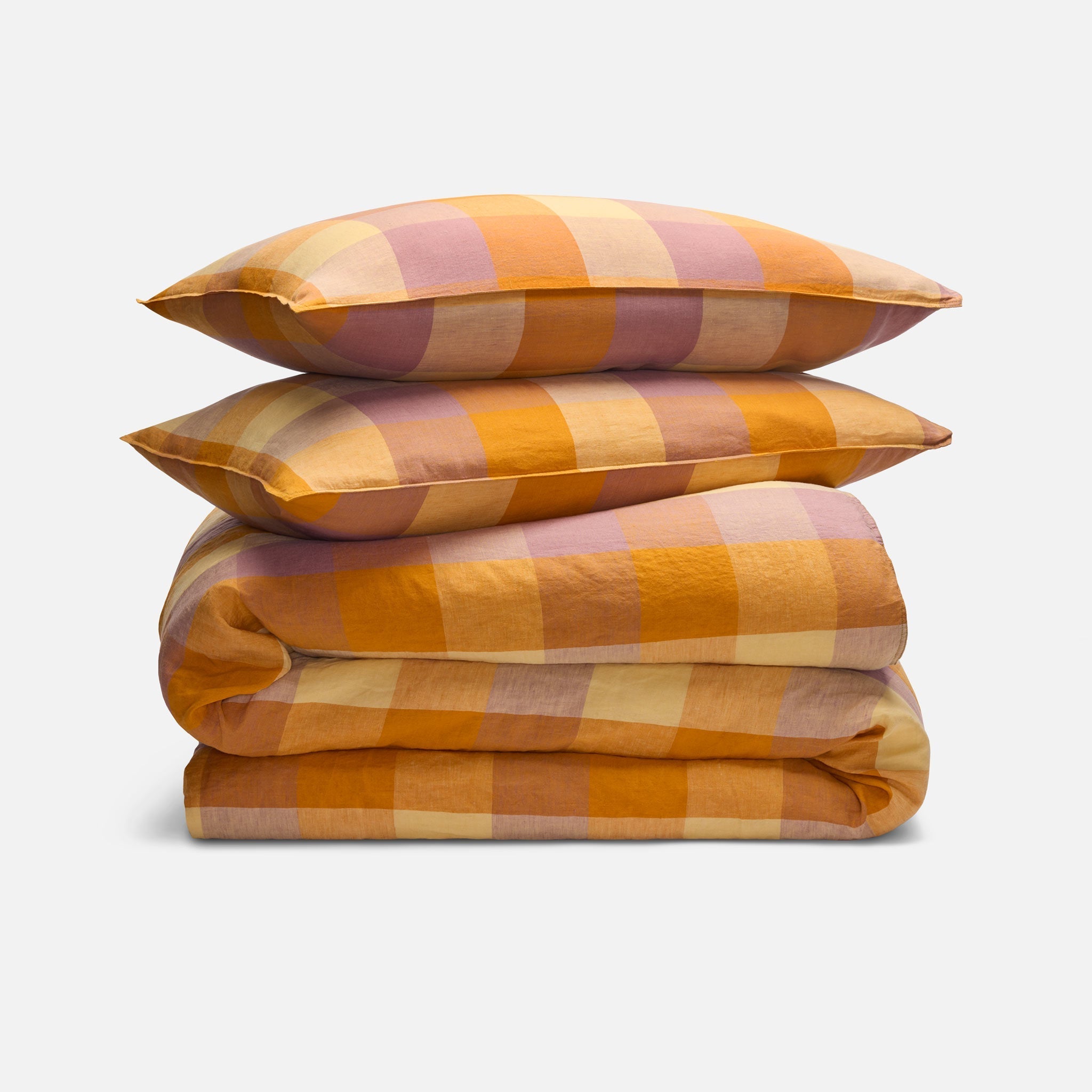 Washed European Linen Duvet Set Q0