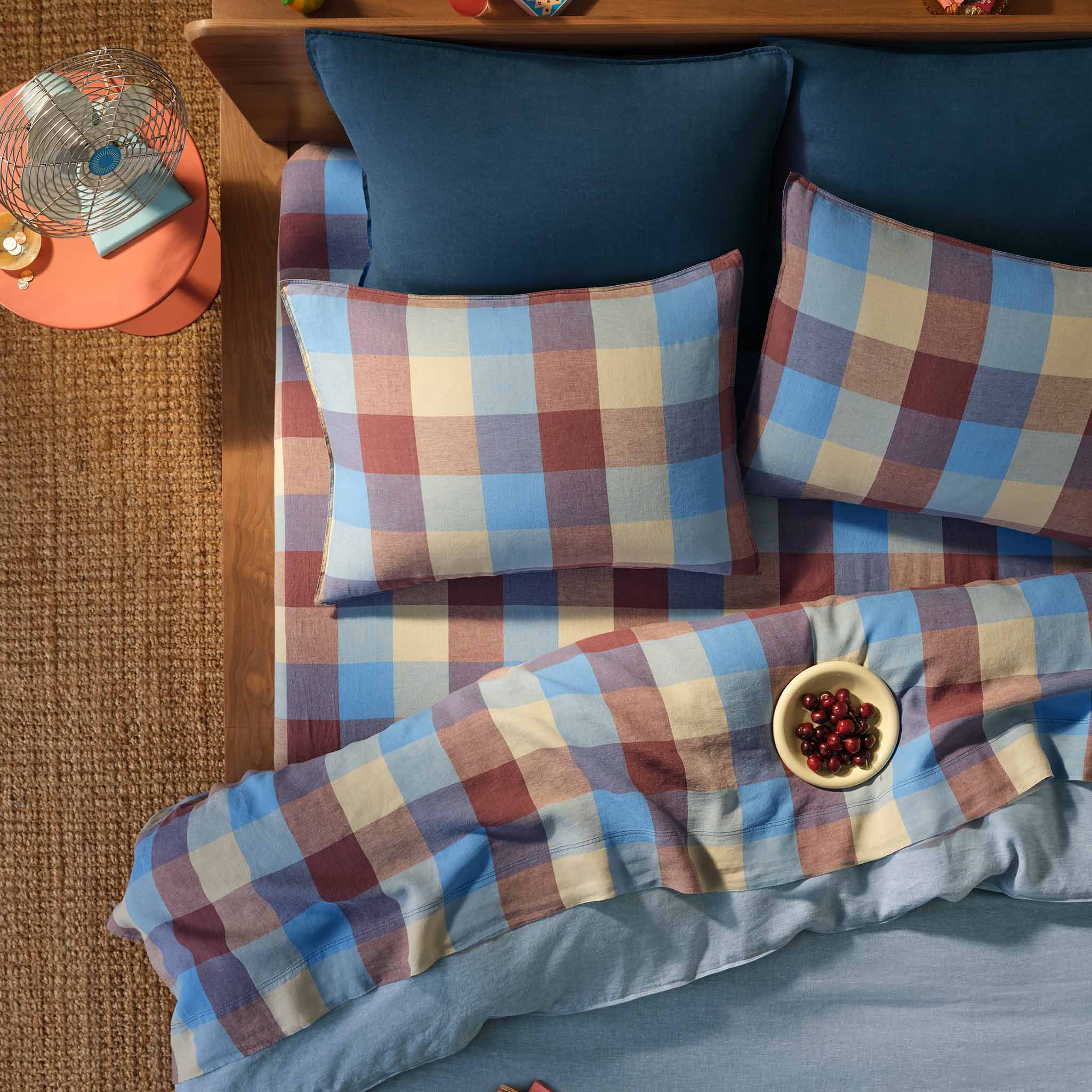 Washed European Linen Core Sheet Set P4